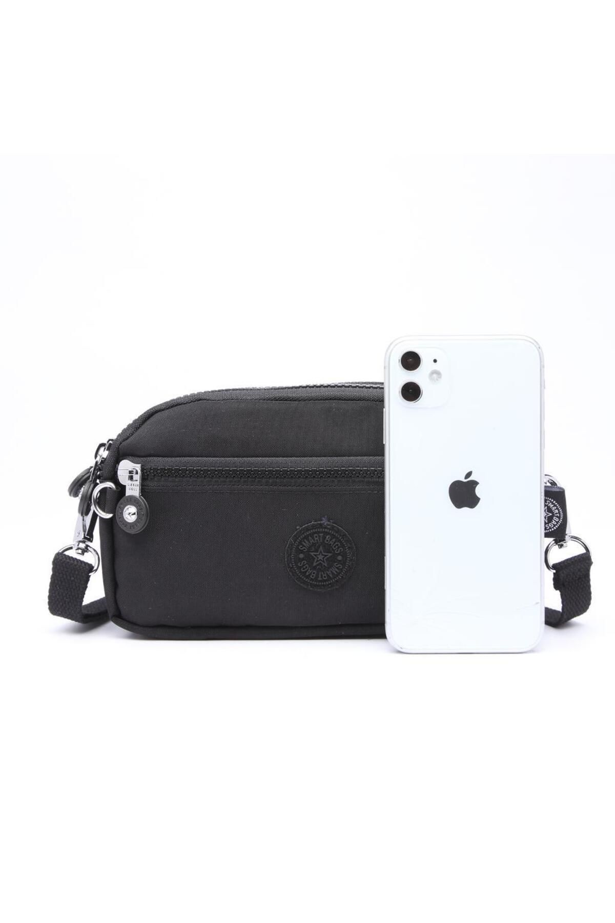 SMART BAGS-Mini Messenger Bag and Wallet - Crinkle Fabric 1112 6