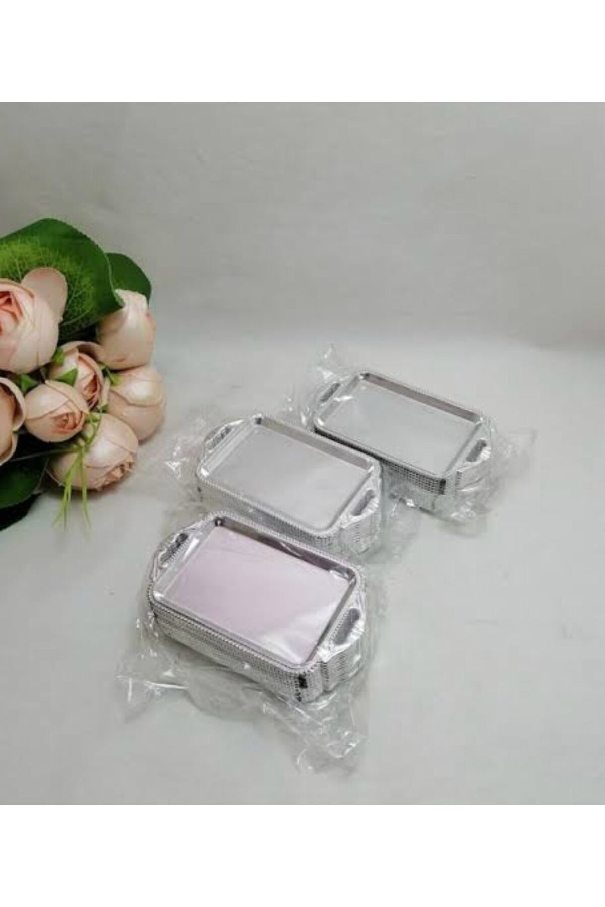 Butik Center 12'li plastik minik nikah şekeri tepsisi