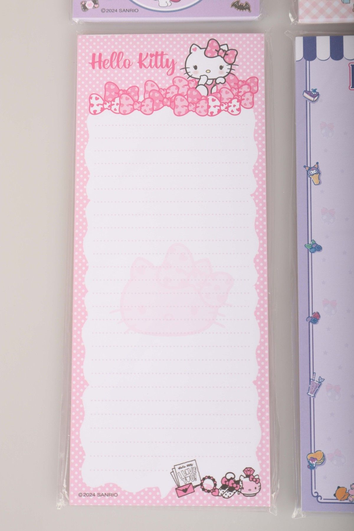 kuromi-Licensed Kuromi and Hello Kitty Bekonet Notes Block-Note 2 Sets 9X22 См 2