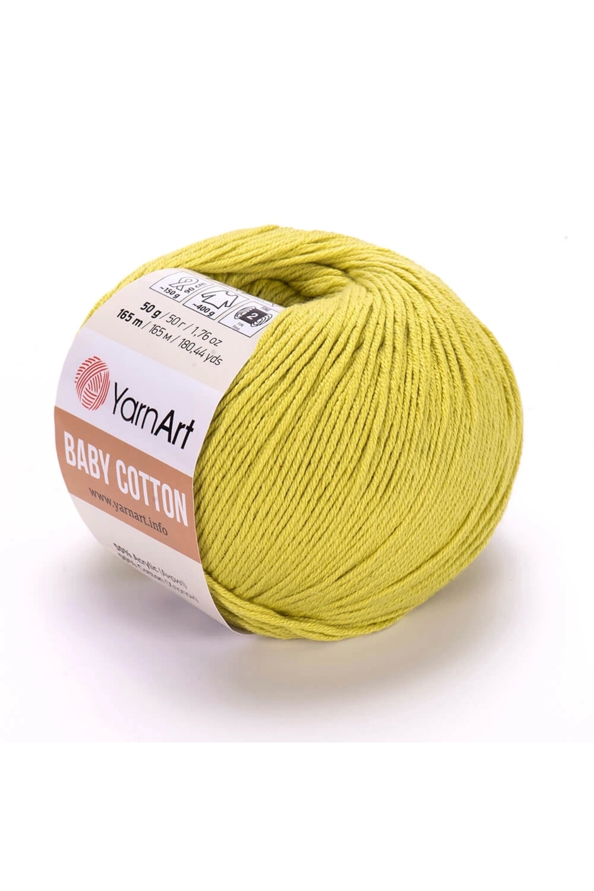 Baby Cotton - Baby Hand Knitting Rope Peanut Green-436