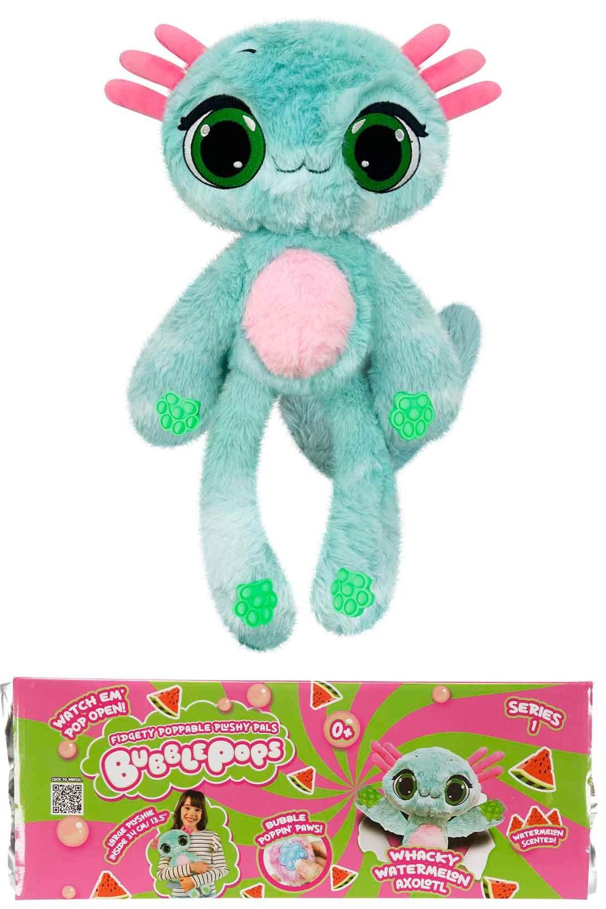 PopŞeker Bubble Pops Whacky Watermelon Axolotl: Kokusuyla