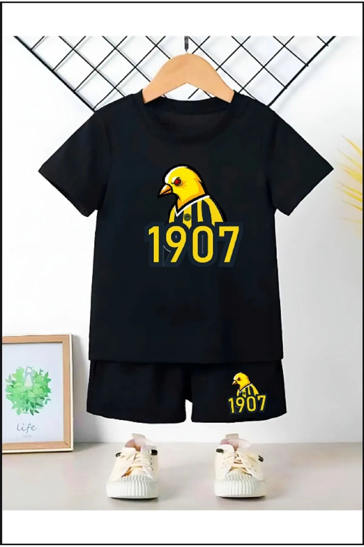 Drapara 1907 Baskılı Alt Üst Şortlu Takım