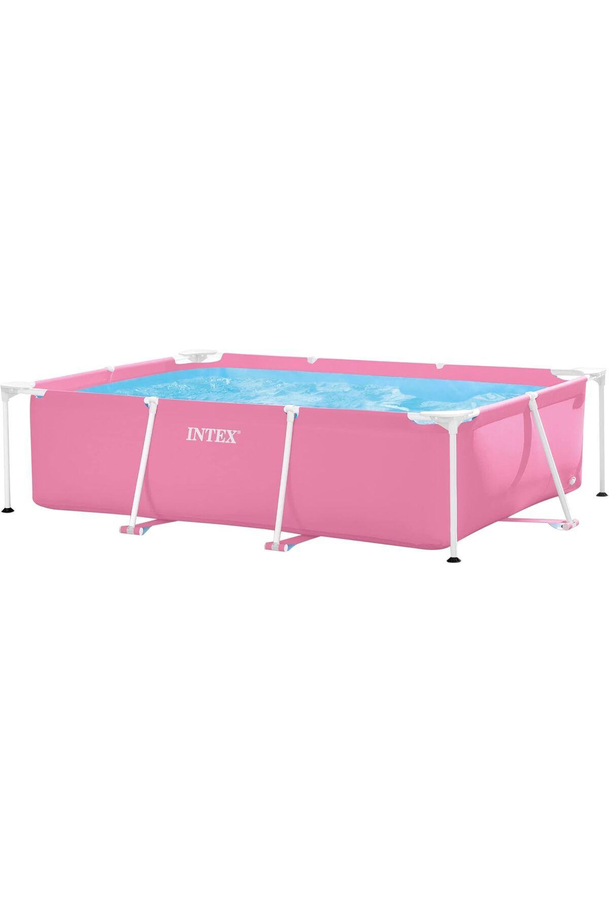Intex-Rectangular Frame Pool by Intex, Pink, Size 220 150 60 cm, Model 28266NP 1