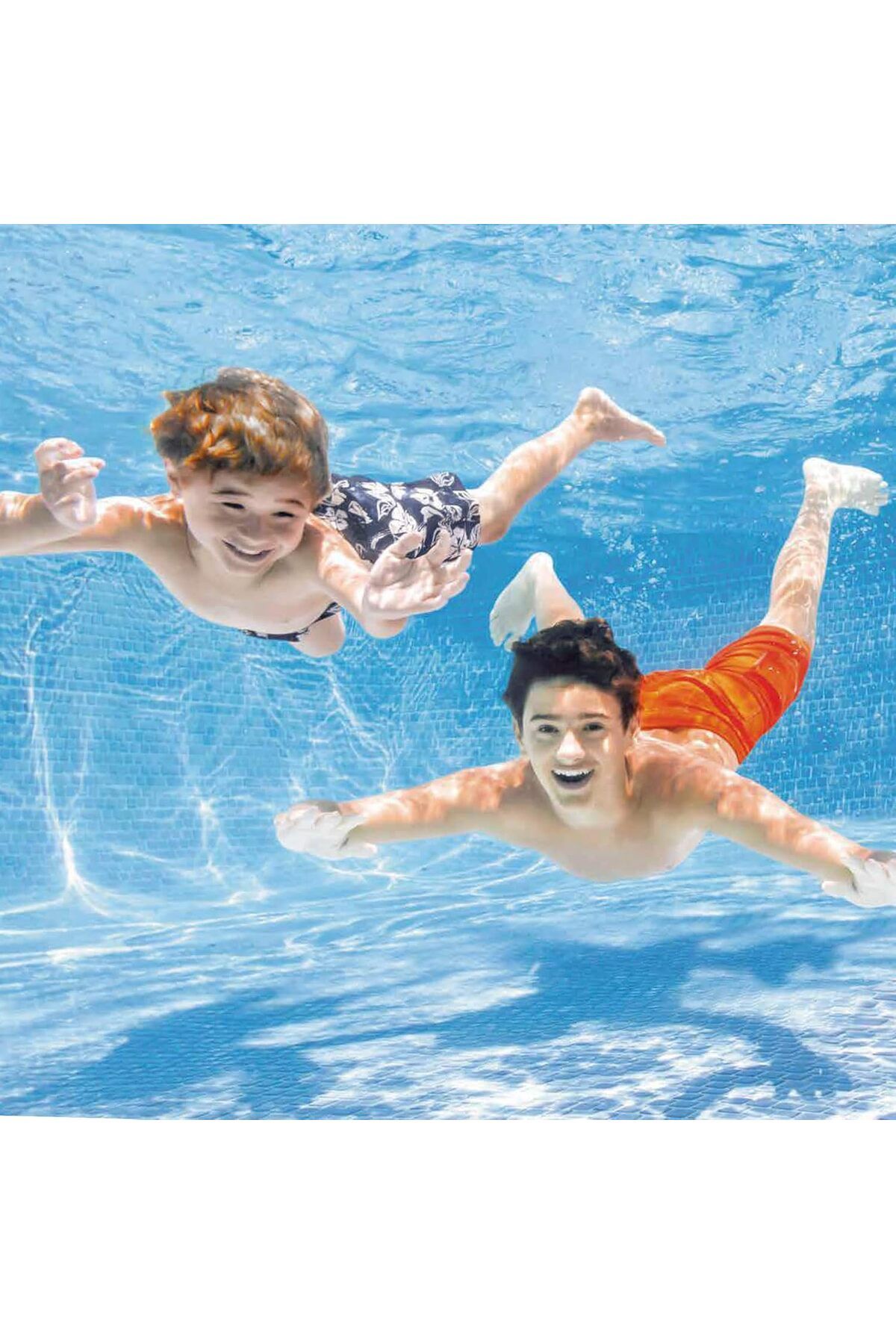 Intex-Rectangular Frame Pool by Intex, Pink, Size 220 150 60 cm, Model 28266NP 5