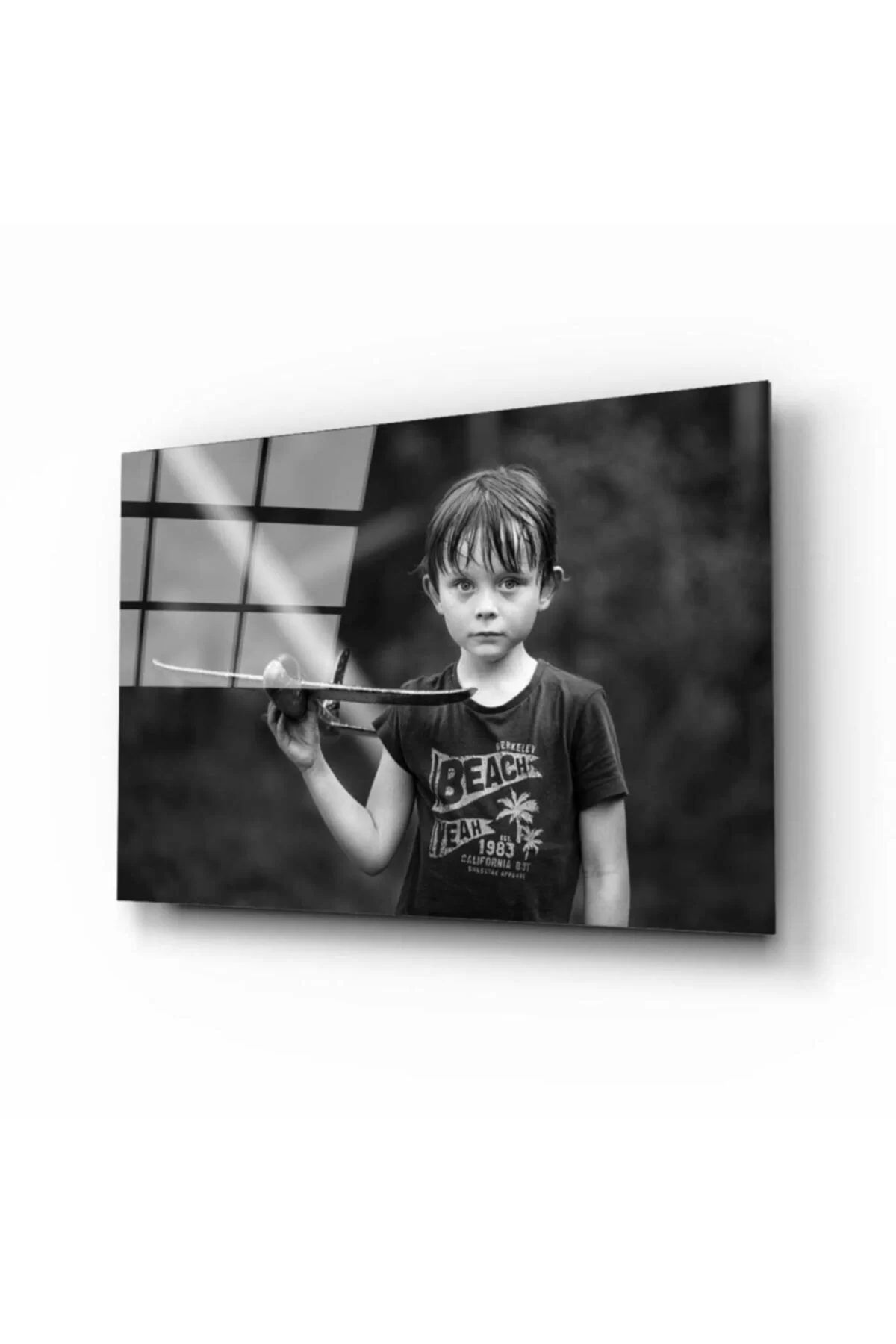 ÖYKÜ VE YİĞİT Çocuk Cam Tablo