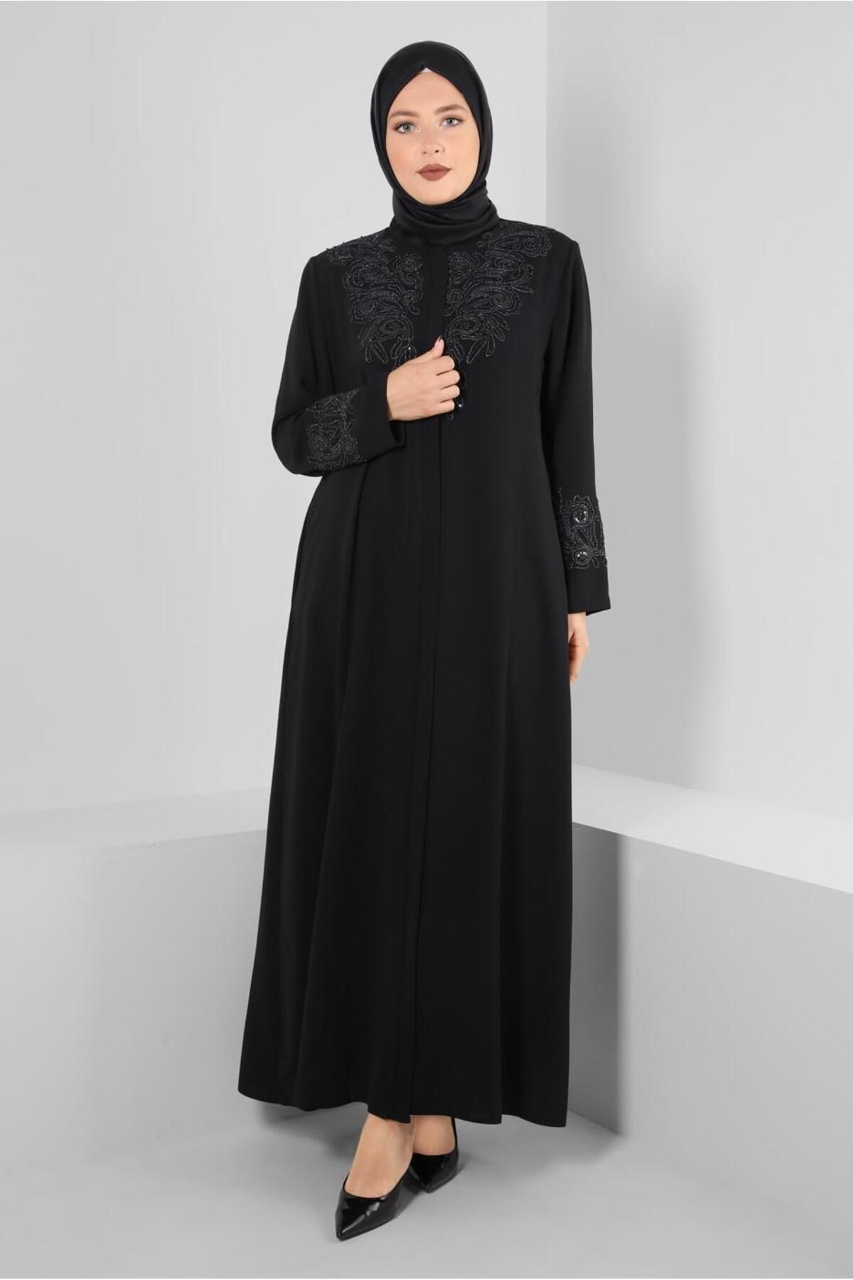 مانتو جیبی مهره دوزی 10739 Alvina
