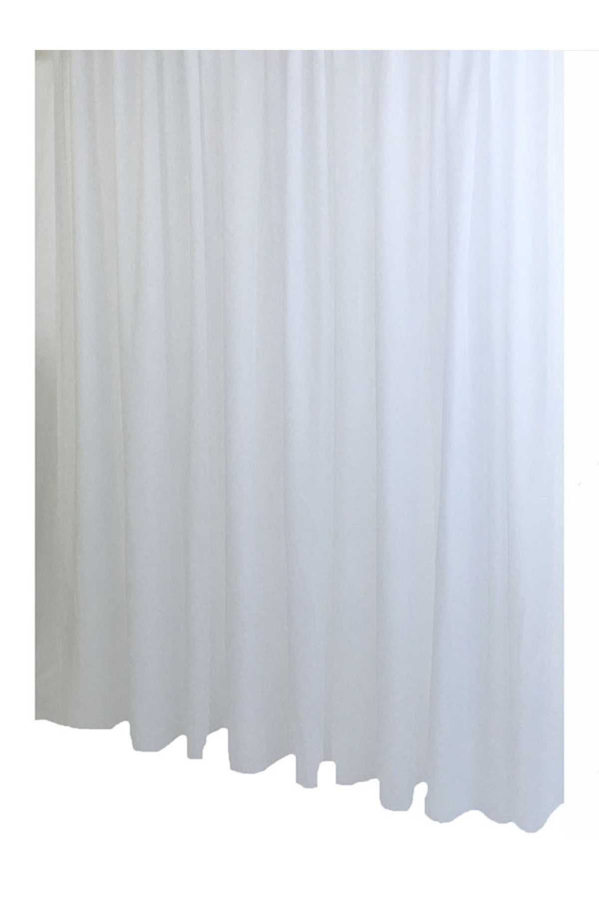 Liz Line-Simple voile curtain, white color, "Basic" collection by Liz Line, 1000x245cm, with drape PD0310 2