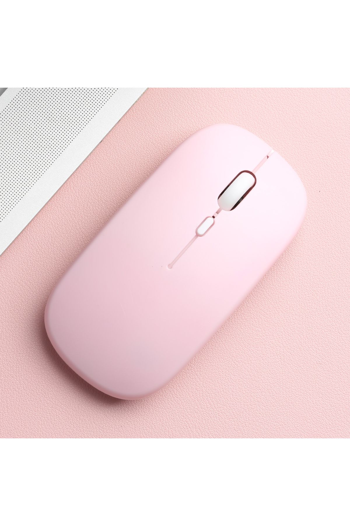 MissionFit-Matte-pink Wireless Bluetooth-compatible Mouse Portable Ergonomic Computer Mice For Laptop Ipad Tabl 1