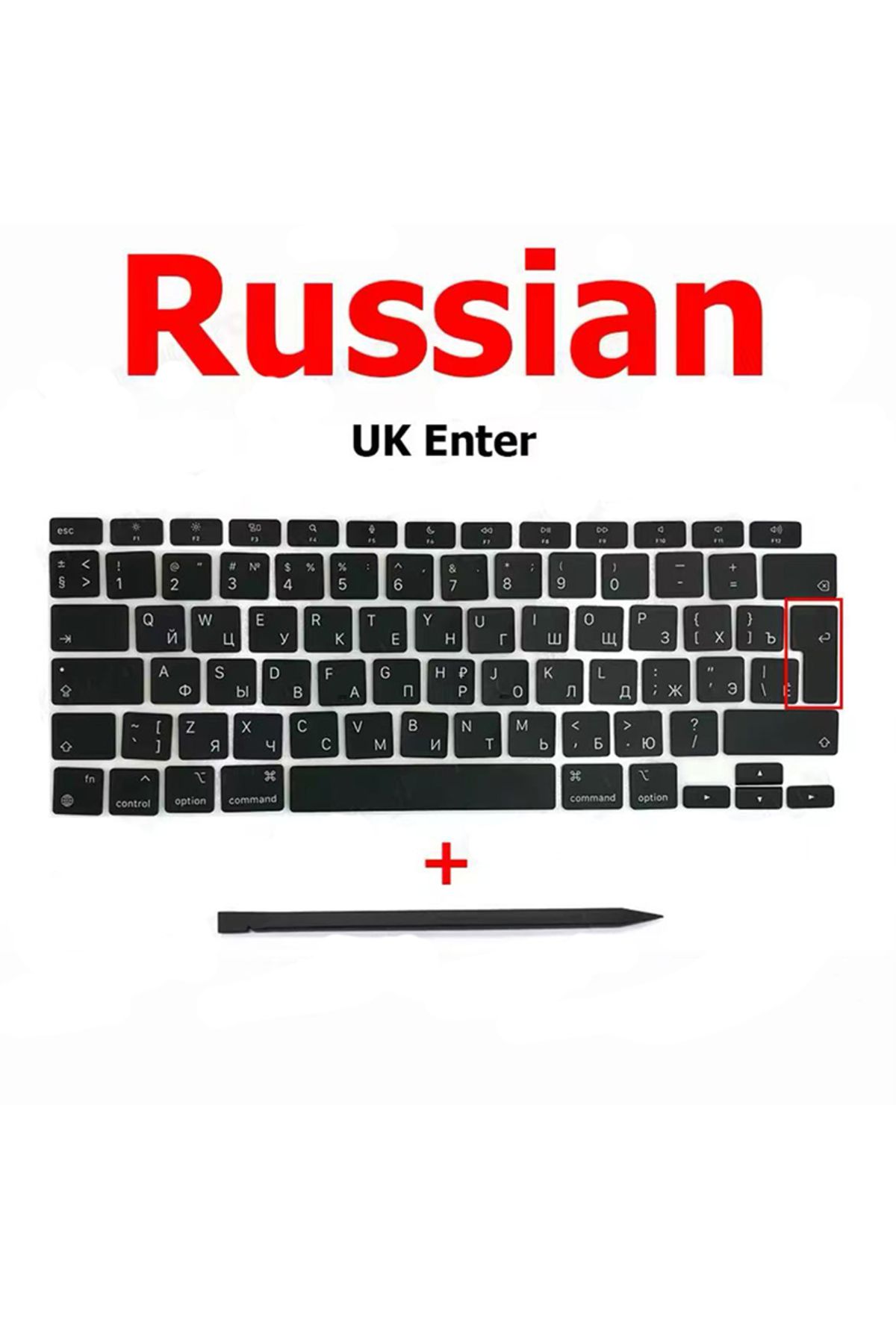 Choice-Russian (UK Enter) New Replacement Keycaps Keys Key Cap For Macbook Air 13" M1 A2337 Keyboard Keycap 1