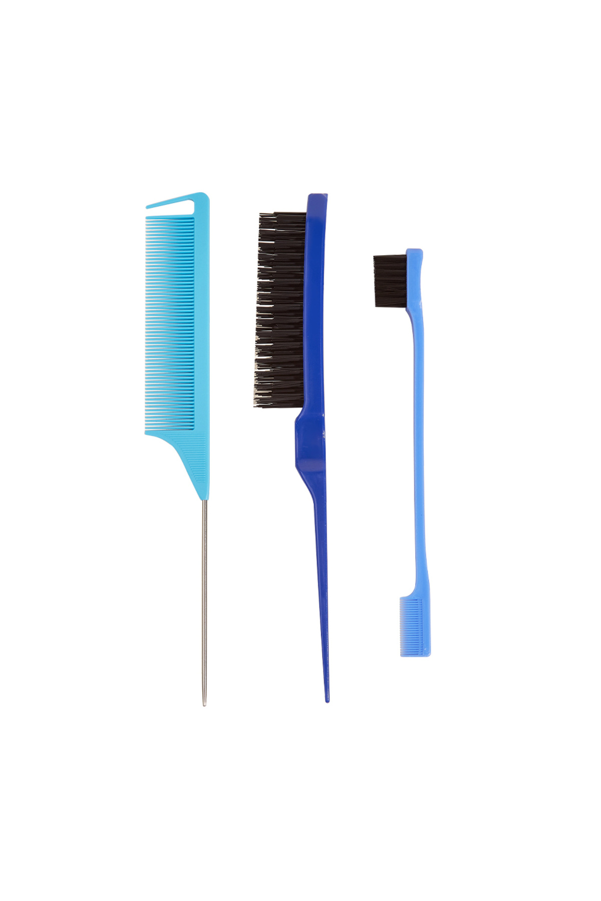 Choice-TZ007-blue1 Pro Pointed Tail Salon Hairdressing Hair Styling Anti-static Comb Hair Brush Steel Needl 1
