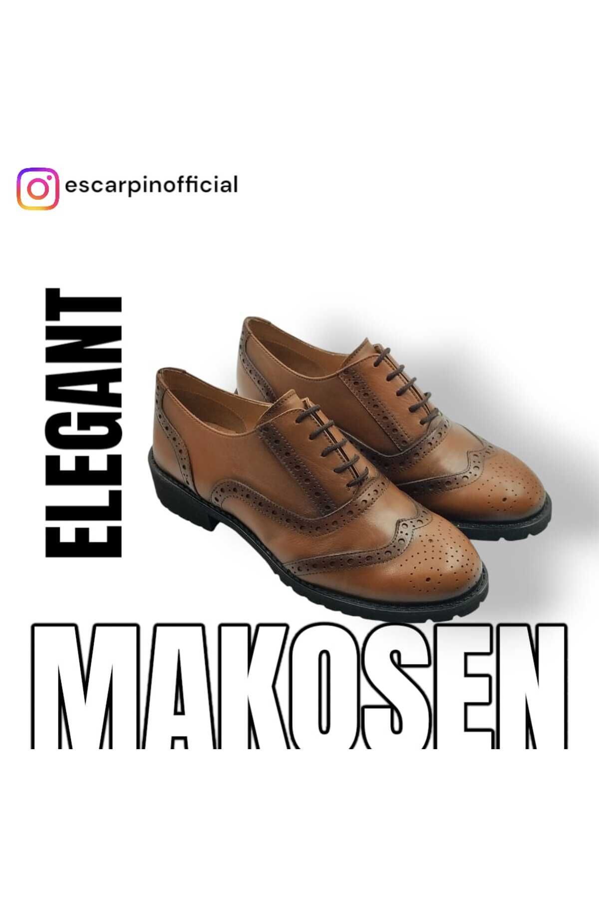 Escarpinshoes KADIN OXFORD HAKİKİ DERİ GÜNLÜK ŞIK AYAKKABI