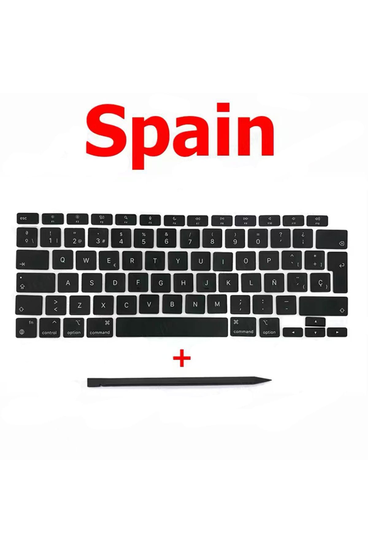 Choice-Spain New Replacement Keycaps Keys Key Cap For Macbook Air 13" M1 A2337 Keyboard Keycap US UK Spain 1