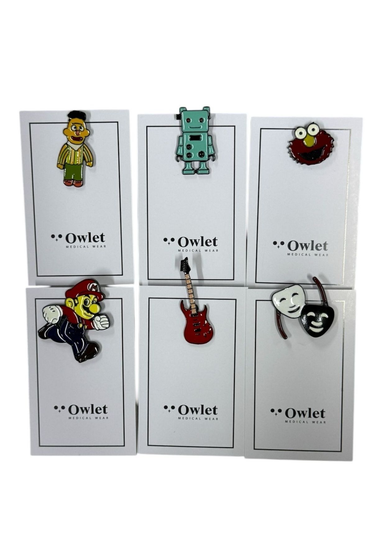 Owlet Medikal Broş Yaka İğnesi 6 Adet
