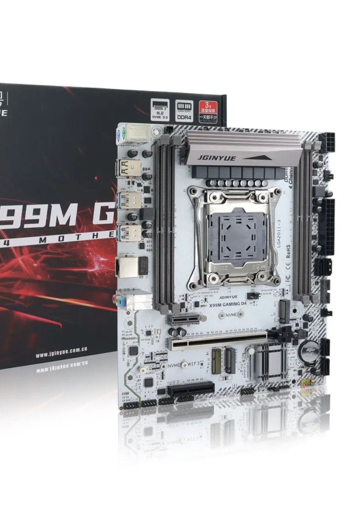 Choice-JGINYUE X99 Motherboard LGA 2011-3 Support Xeon E5 V3 V4 CPU and DDR4 RAM Memory M.2 NVME SATA WI... 7