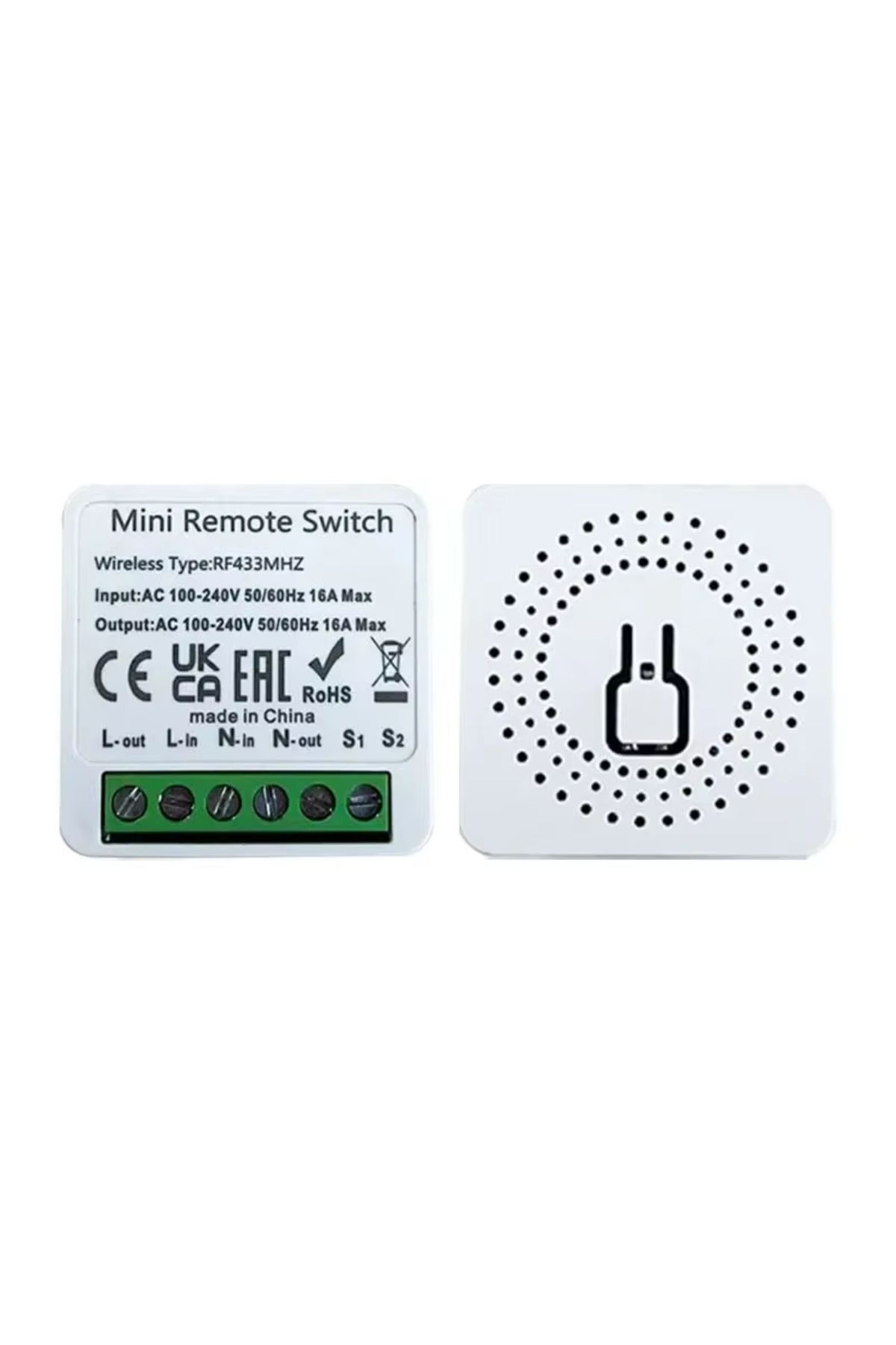 Szaoju-RF 433 Smart Switch RF 433 MHz Smart Switch Mini DIY Wireless Remote Control Light Switches 16A Rela 1