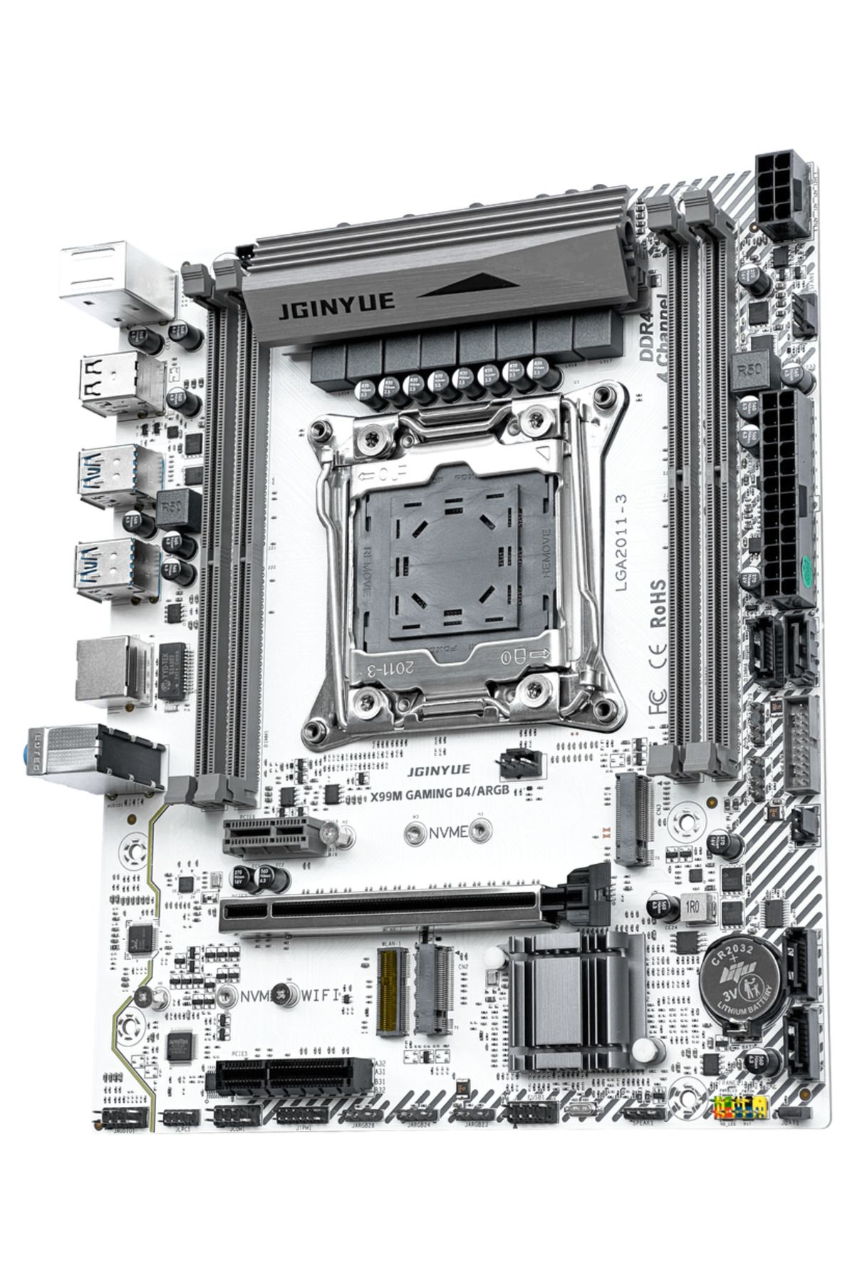 Choice-JGINYUE X99 Motherboard LGA 2011-3 Support Xeon E5 V3 V4 CPU and DDR4 RAM Memory M.2 NVME SATA WI... 5