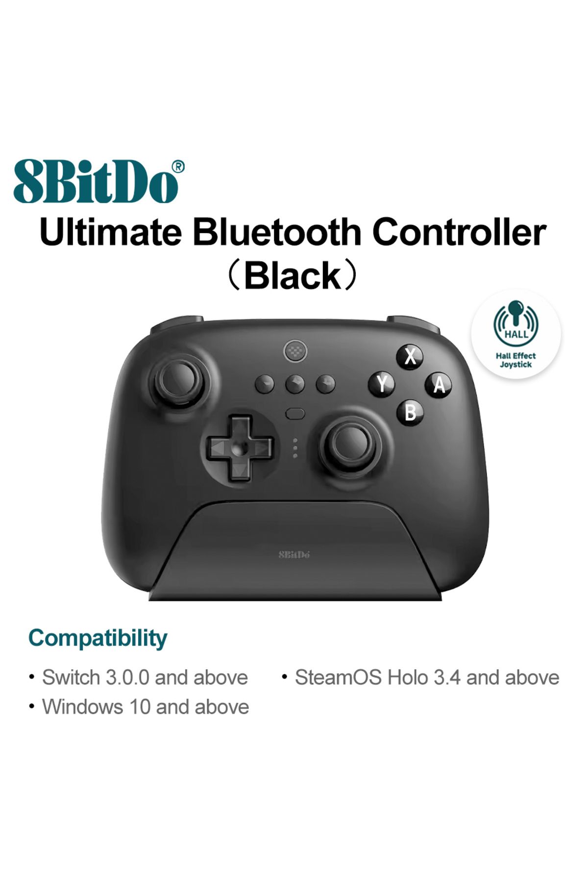 Choice-Black 8bitdo Switch Controller Ultimate Bluetooth Wireless Gamepads Pc With Charging Dock For Ninten 1