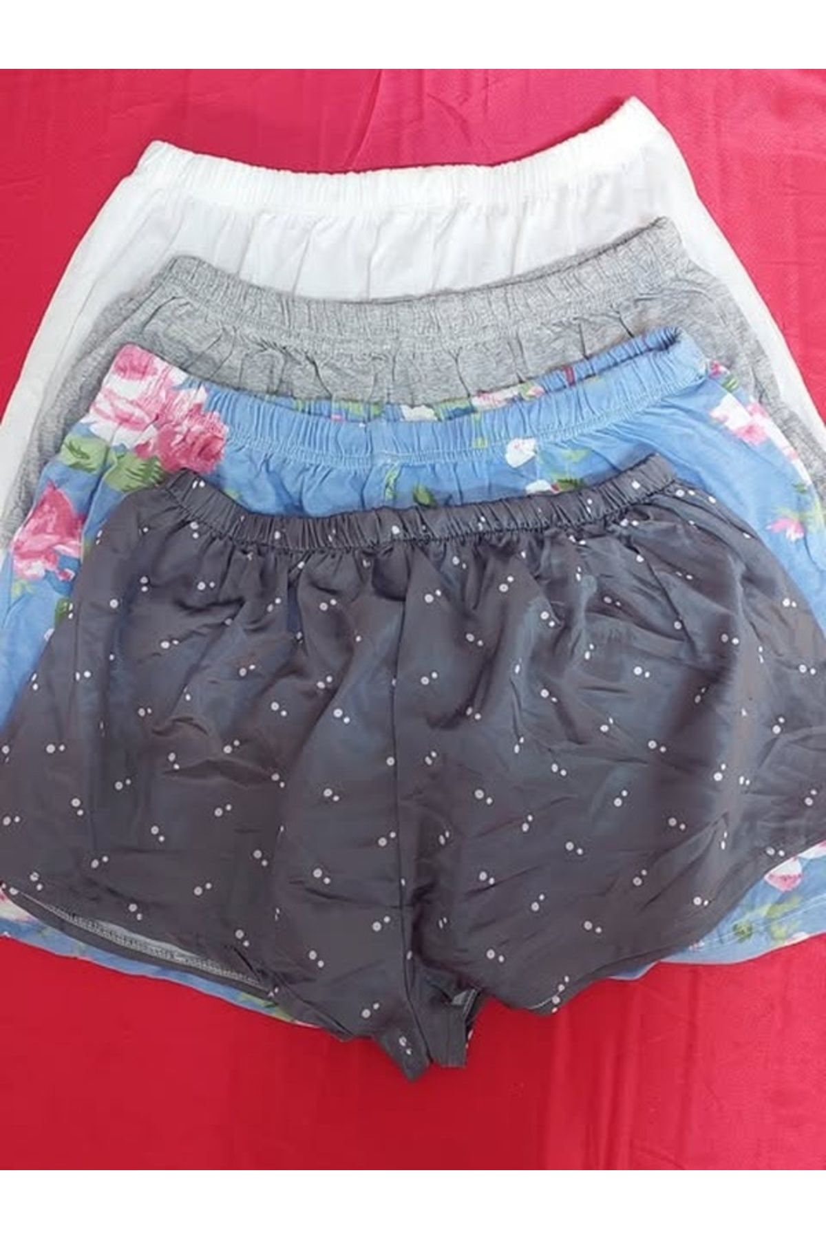 PEMBİŞ HOMEWEAR 4'LÜ ŞORT Kod vr20