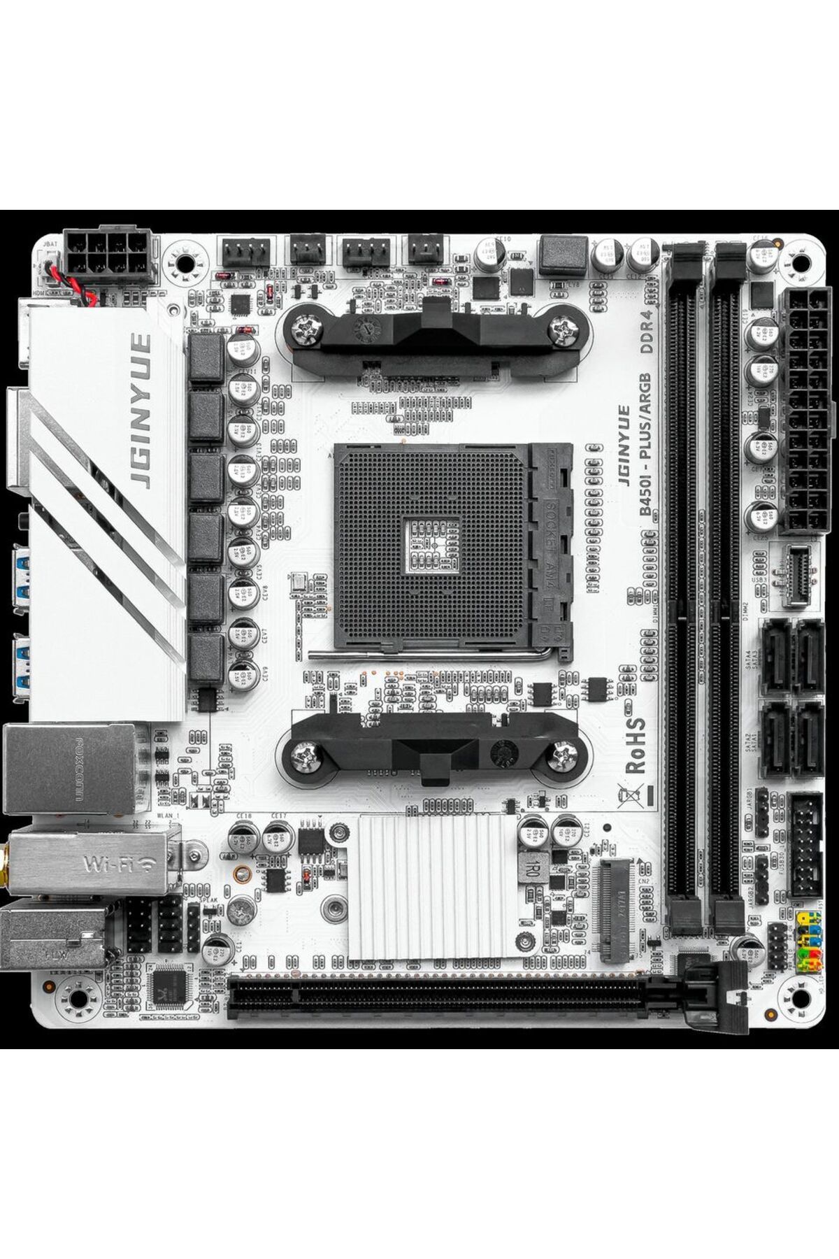 Choice-تدعم اللوحة الأم للكمبيوتر JGINYUE ITX AMD AM4 B450 ARGB ذاكرة الوصول العشوائي لسطح المكتب DDR4 وفتحة وحدة المعالجة المركزية AM4 NVME NG... 7
