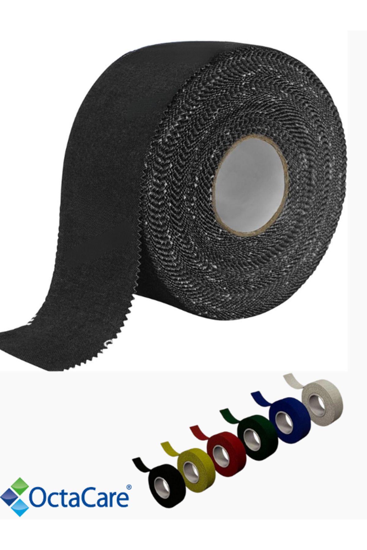 Octacare Rijit Fiksasyon Yapışkanlı Sporcu Bandajı 3.7cm X 10 Mt Sarı , Kırmız ı, Mavi , Siyah ,Yeşil ,Beyaz