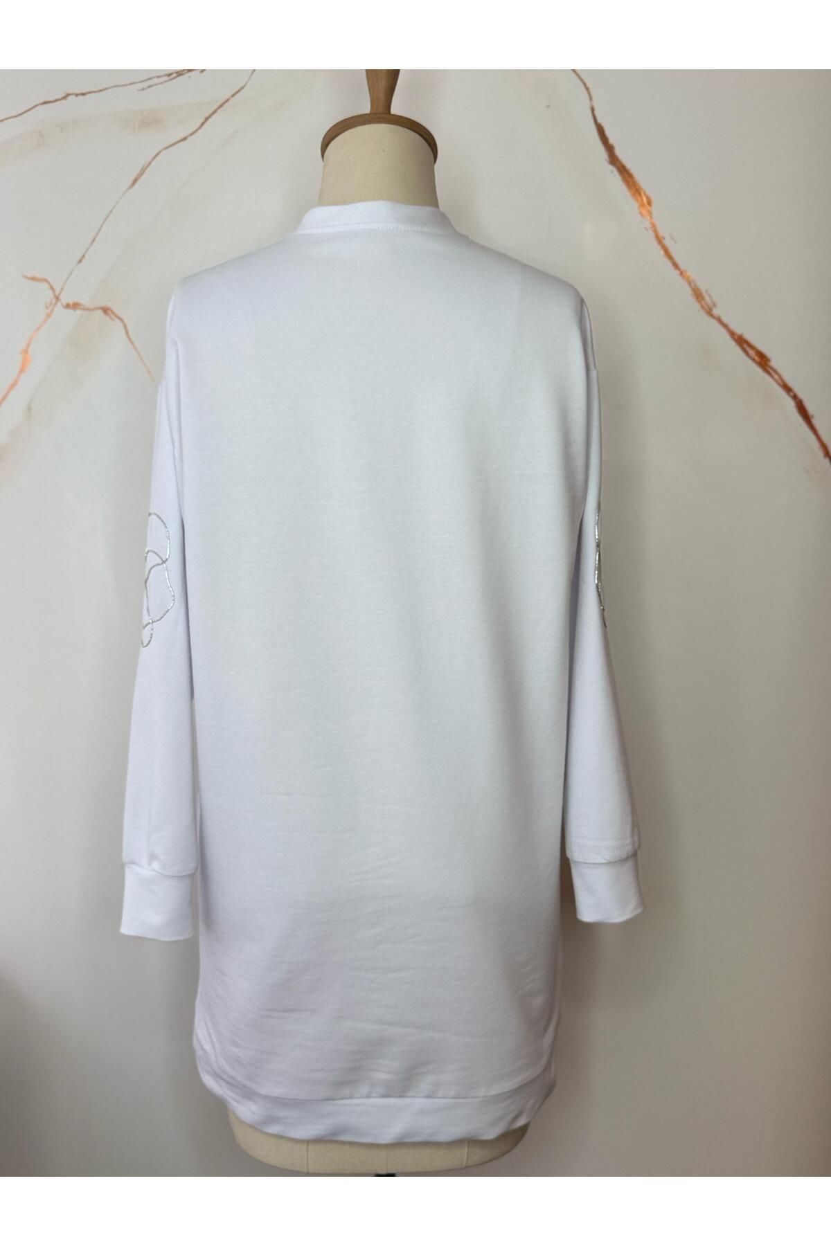 Mymood-Flower Embroidered Sweatshirt 3