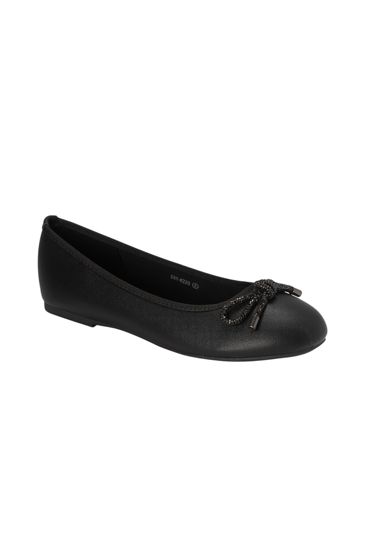 BATA-Bow Accented Round Toe Slip-On Ballerina Shoes 2