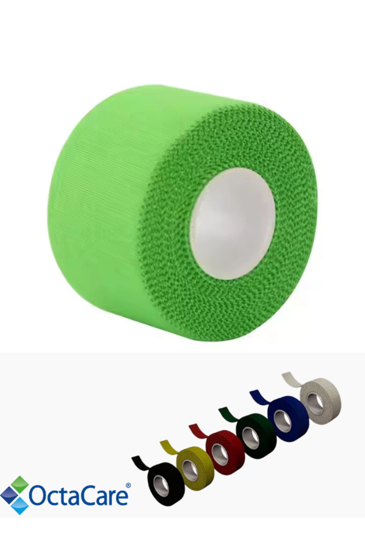 Octacare Rijit Fiksasyon Yapışkanlı Sporcu Bandajı 3.7cm X 10 Mt Sarı , Kırmız ı, Mavi , Siyah ,Yeşil ,Beyaz