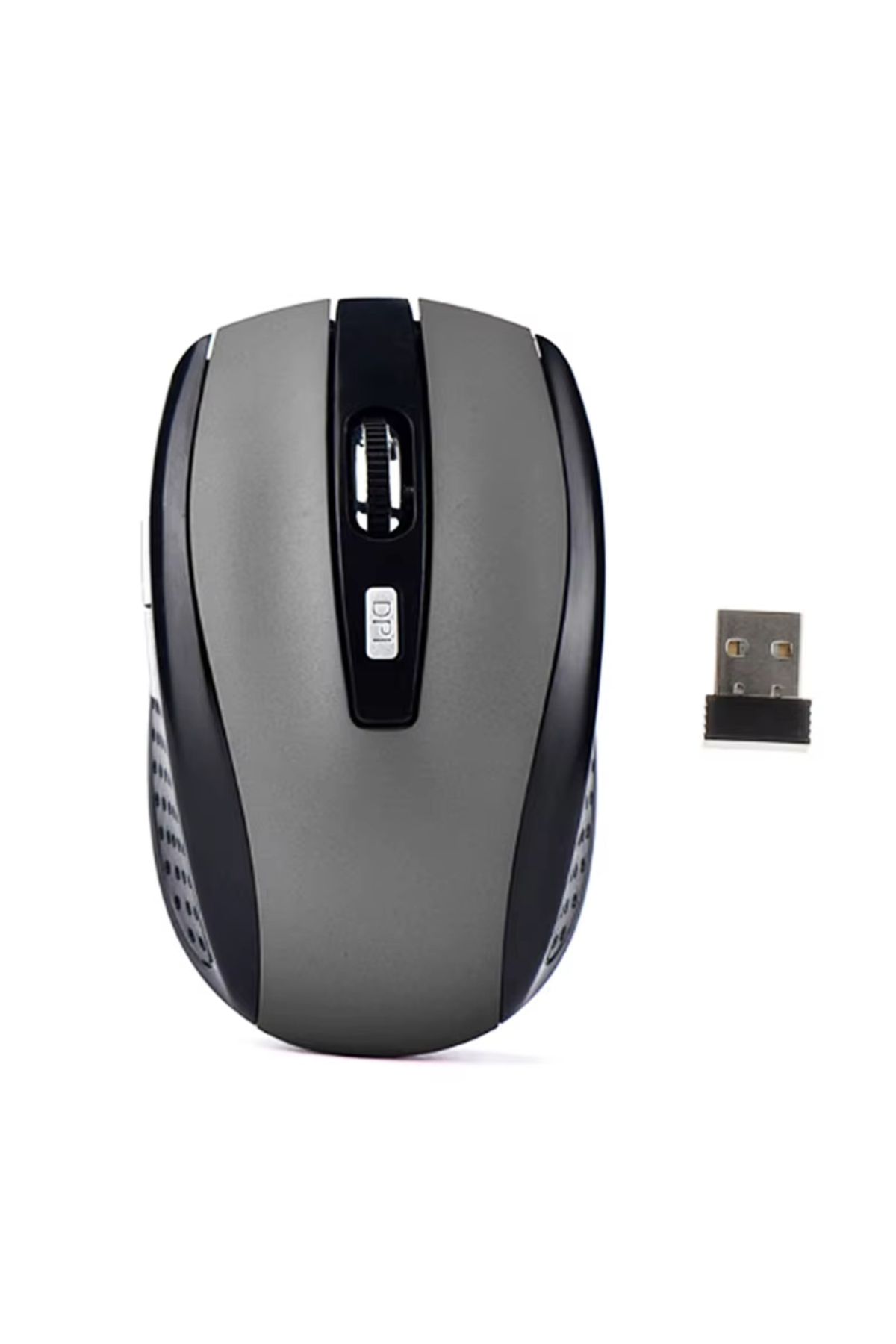 Choice-Matte Gray 2.4G Wireless Mouse Bluetooth Mouse Ergonomic 800/1200/1600DPI 6 Mute Buttons Mouse For M 1