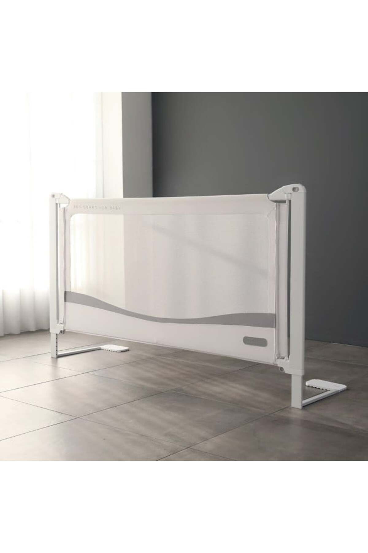 Chock chick-Premium XXL bed side protection, adjustable height 81-96 cm, 150 cm, Light gray 7