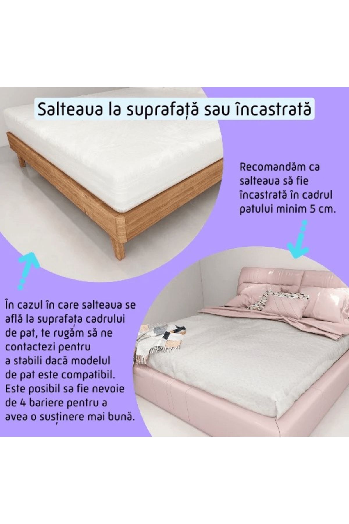 Chock chick-Premium XXL bed side protection, adjustable height 81-96 cm, 150 cm, Light gray 8