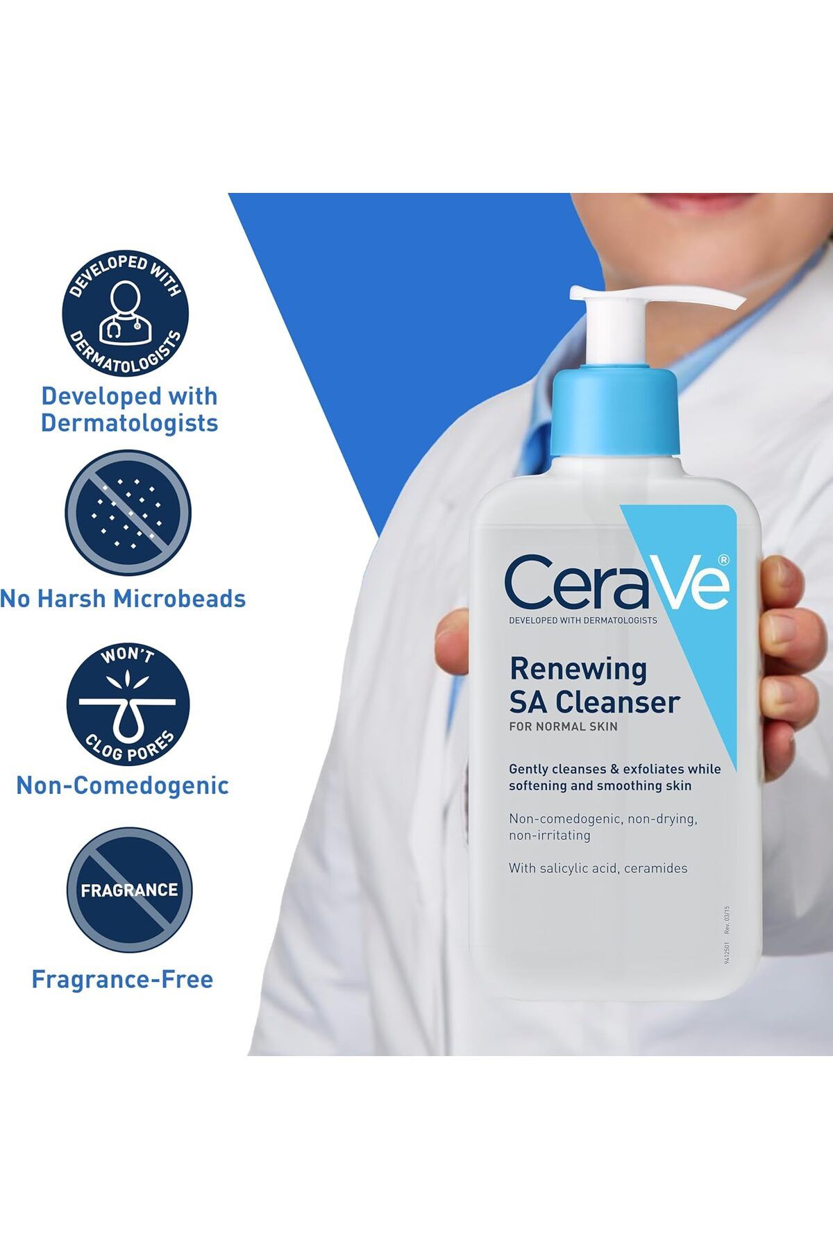 CeraVe-Salicylic Acid Facial Cleansing Gel - Renewing 473ML 3
