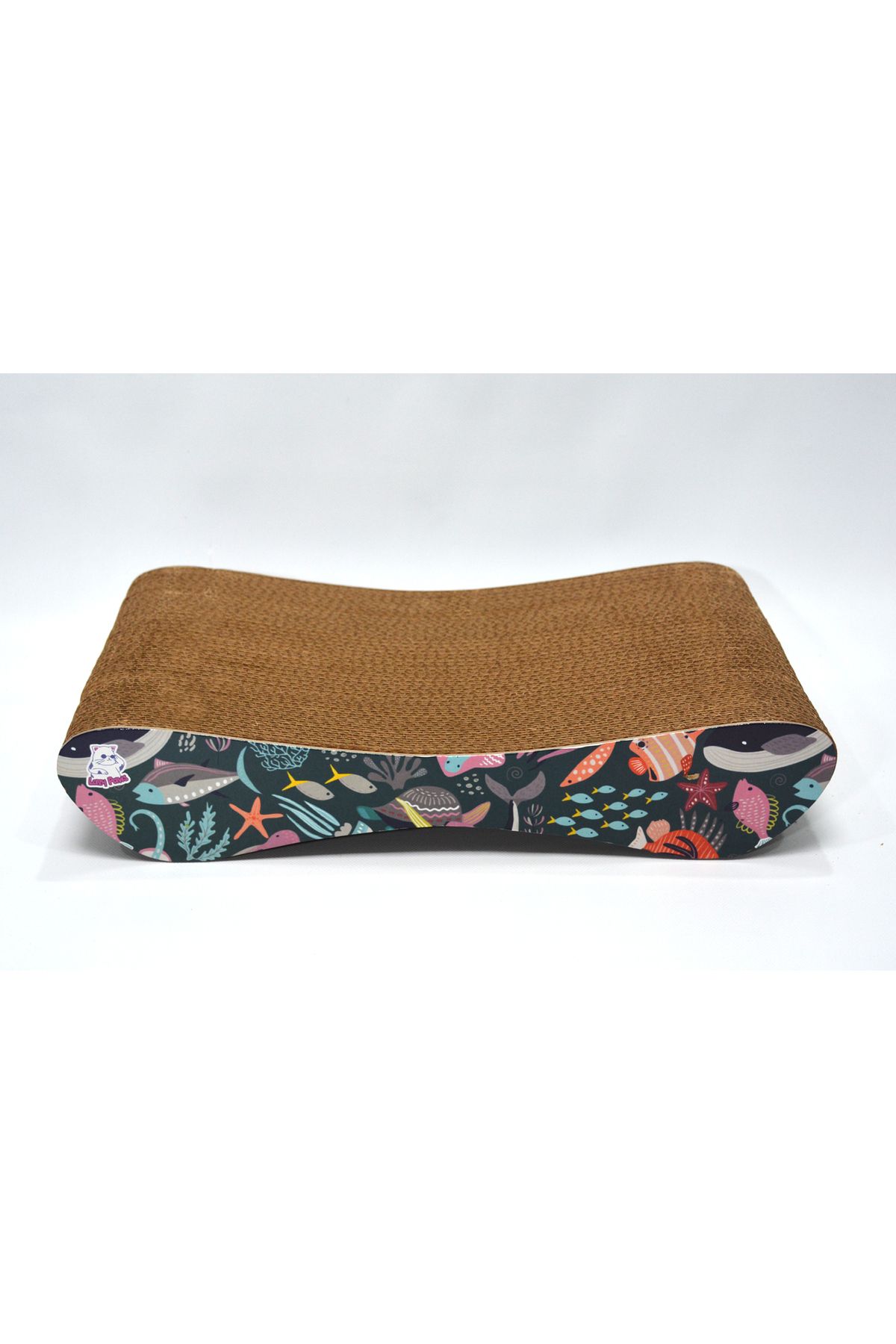 Lazy Paws-Cardboard Cat Scratching Sofa - Set of 2 - Ocean Pattern 8