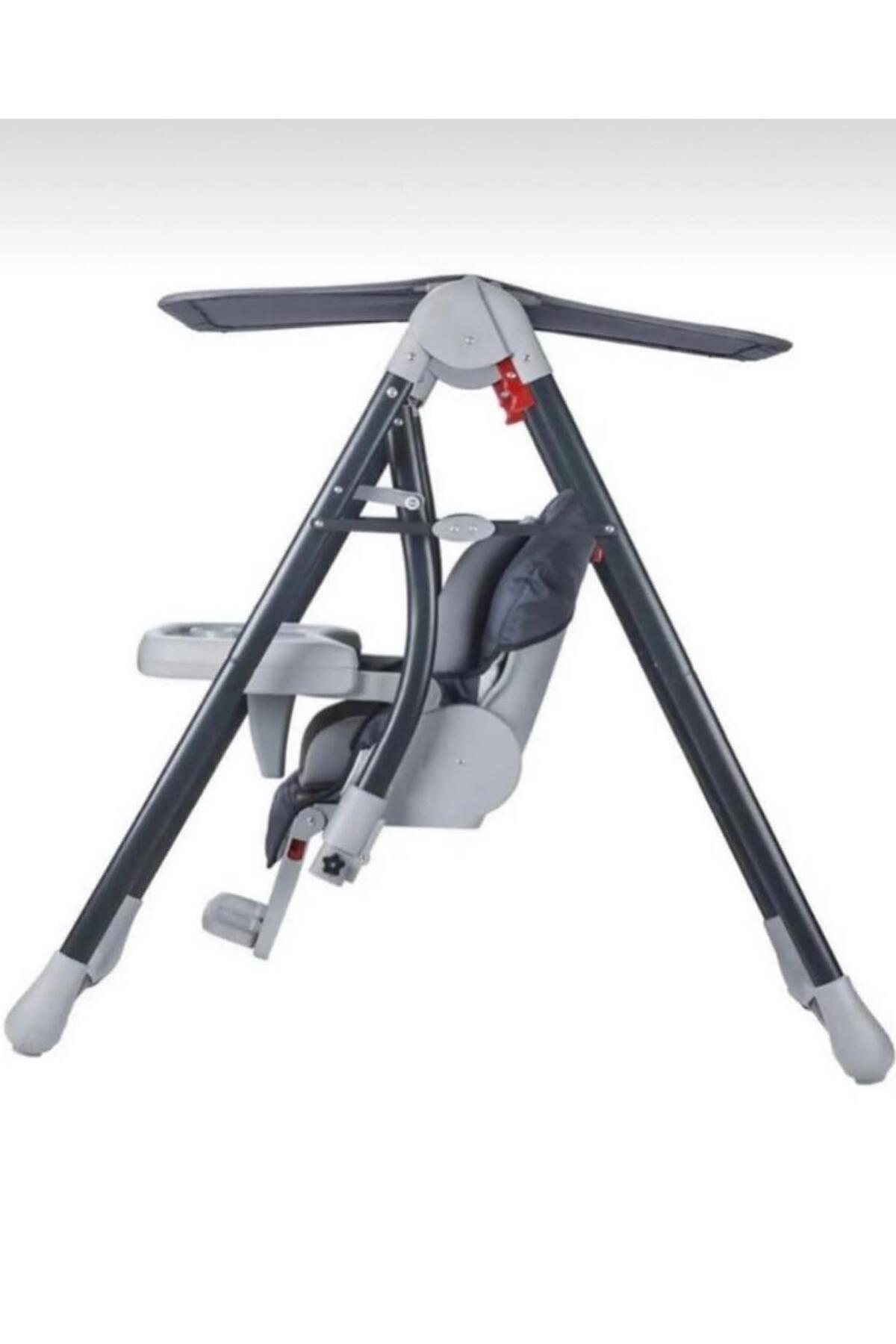 ÖYKÜ BEBEK DUNYASI MAMA SANDALYELİ ELİT SALINCAK- EV TİPİ-TENTELİ KATLANIR -SABİTLENİR fotoğrafı 4 (önizleme)