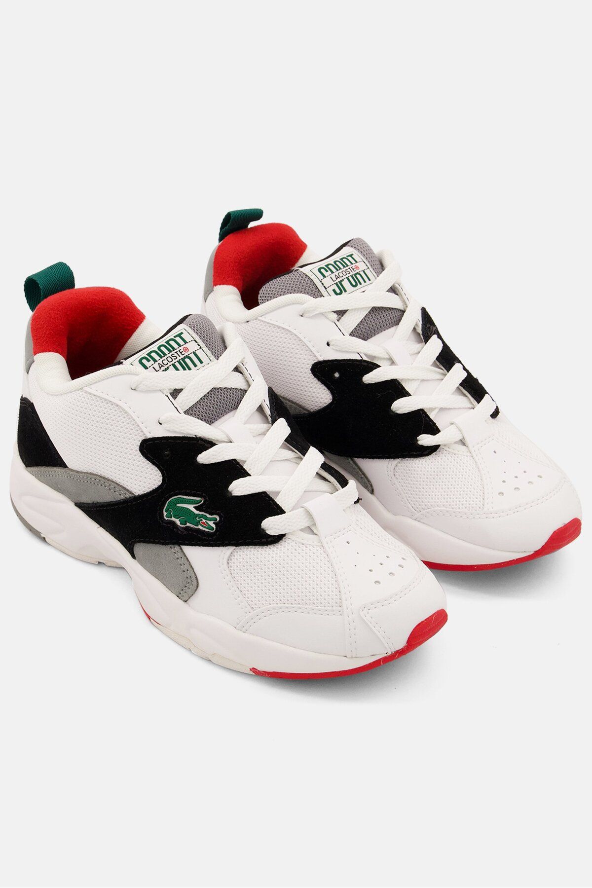 Lacoste-Men Storm Lace Up Casual Shoes, White Combo 1