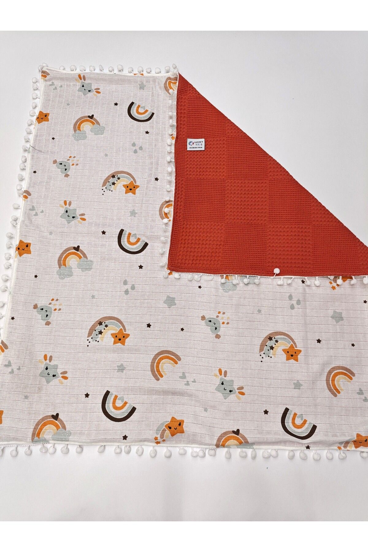 meleginisiklitoplari-Double Sided 3-Piece Bottom Opening Set, Baby Pillow and Ply Fabric 3