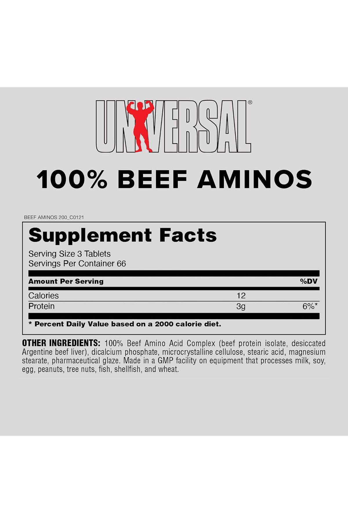 Animal-100% Beef Aminos 200 tablets 2