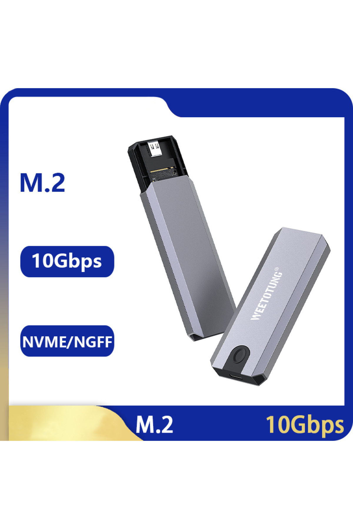 Coverzone M2 SSD Harici Okuyucu ve Yazıcı 10 Gbps Type-C Harici