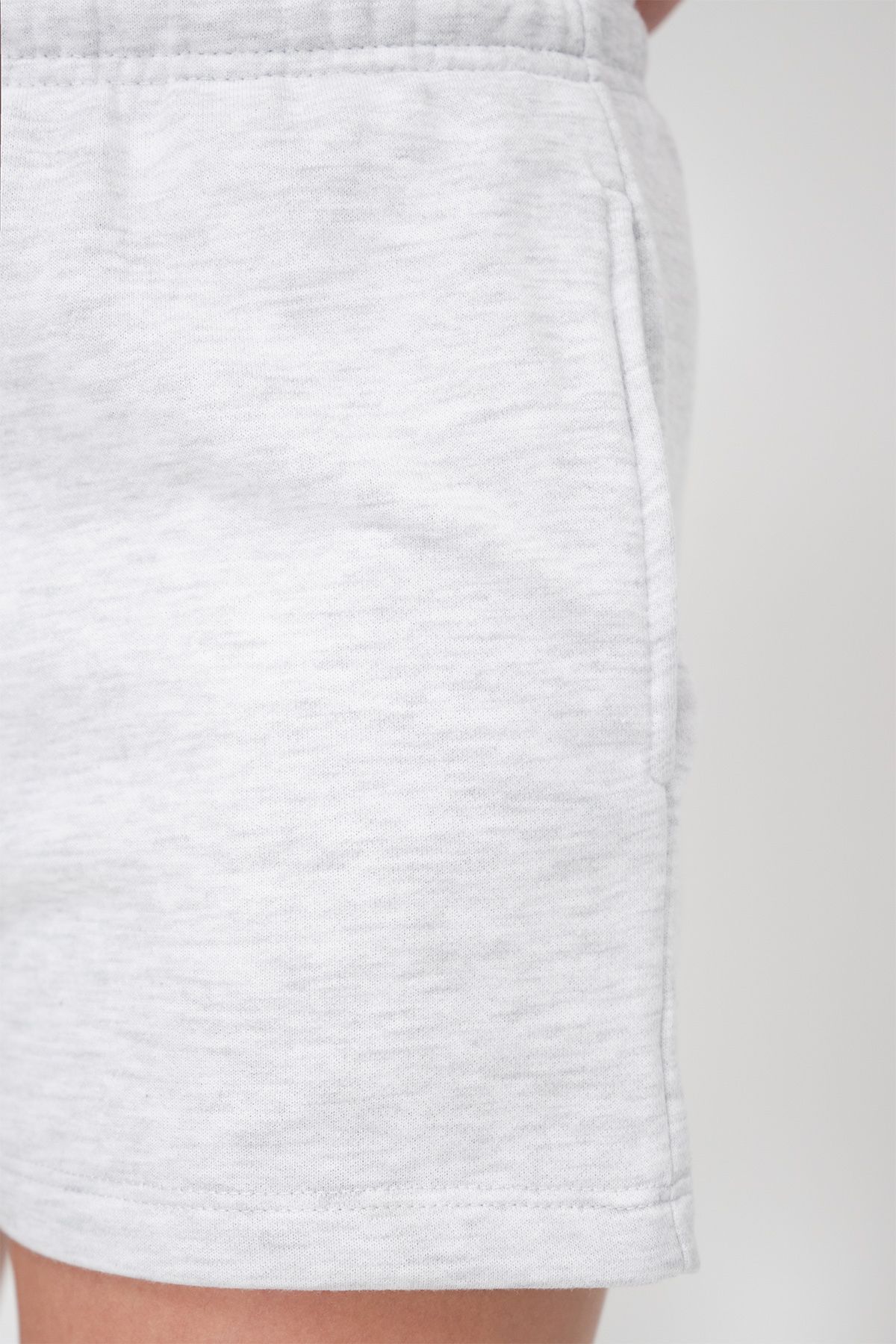 Addax-Pocketed and Elastic Waist Shorts Ş1010-N12 3