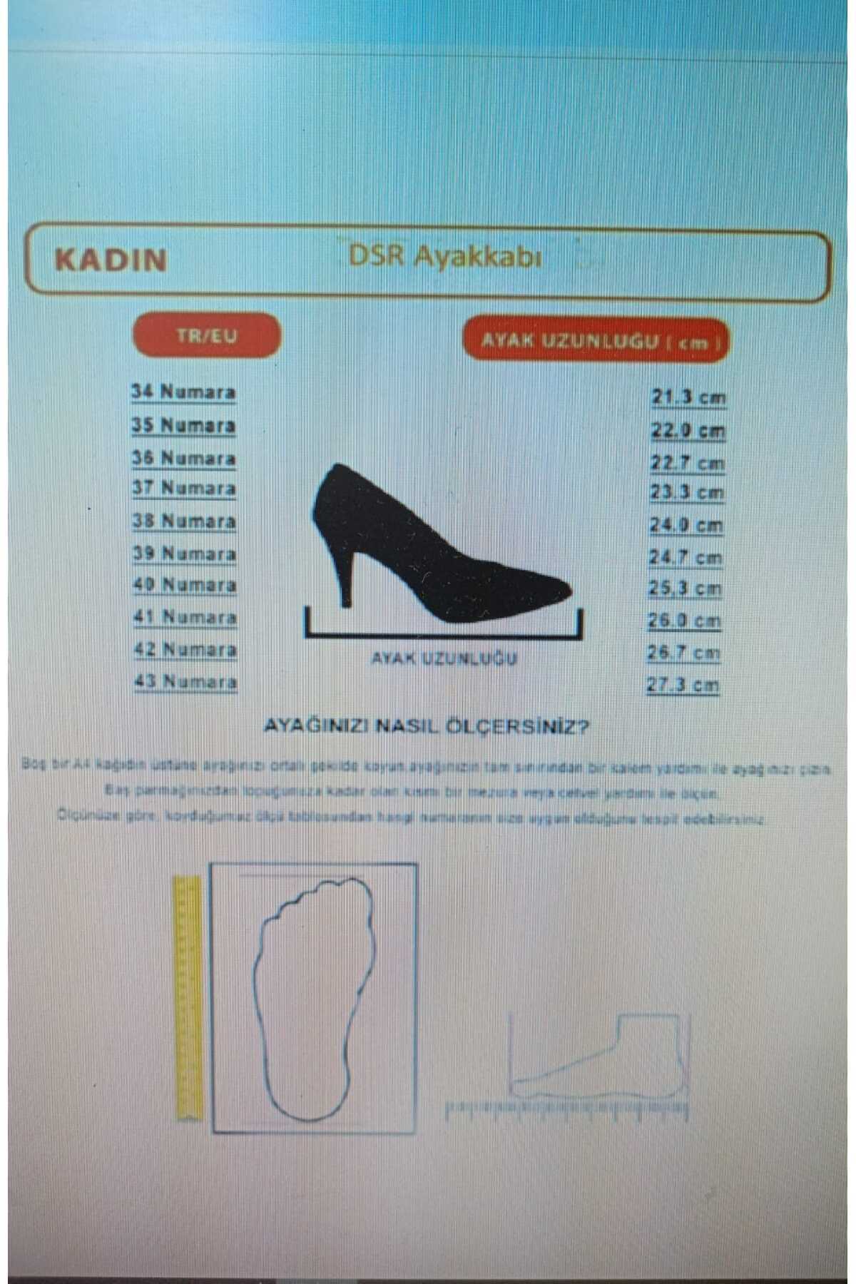 Best Group  Kadın Zarif Tokalı Arkası Açık Topuklu Ayakkabı - Görsel 3