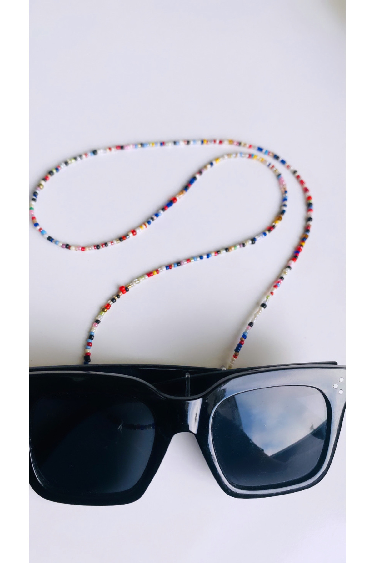 MELİSİN İNCİK BONCUKLARI Boncuklu Gözlük Askısı