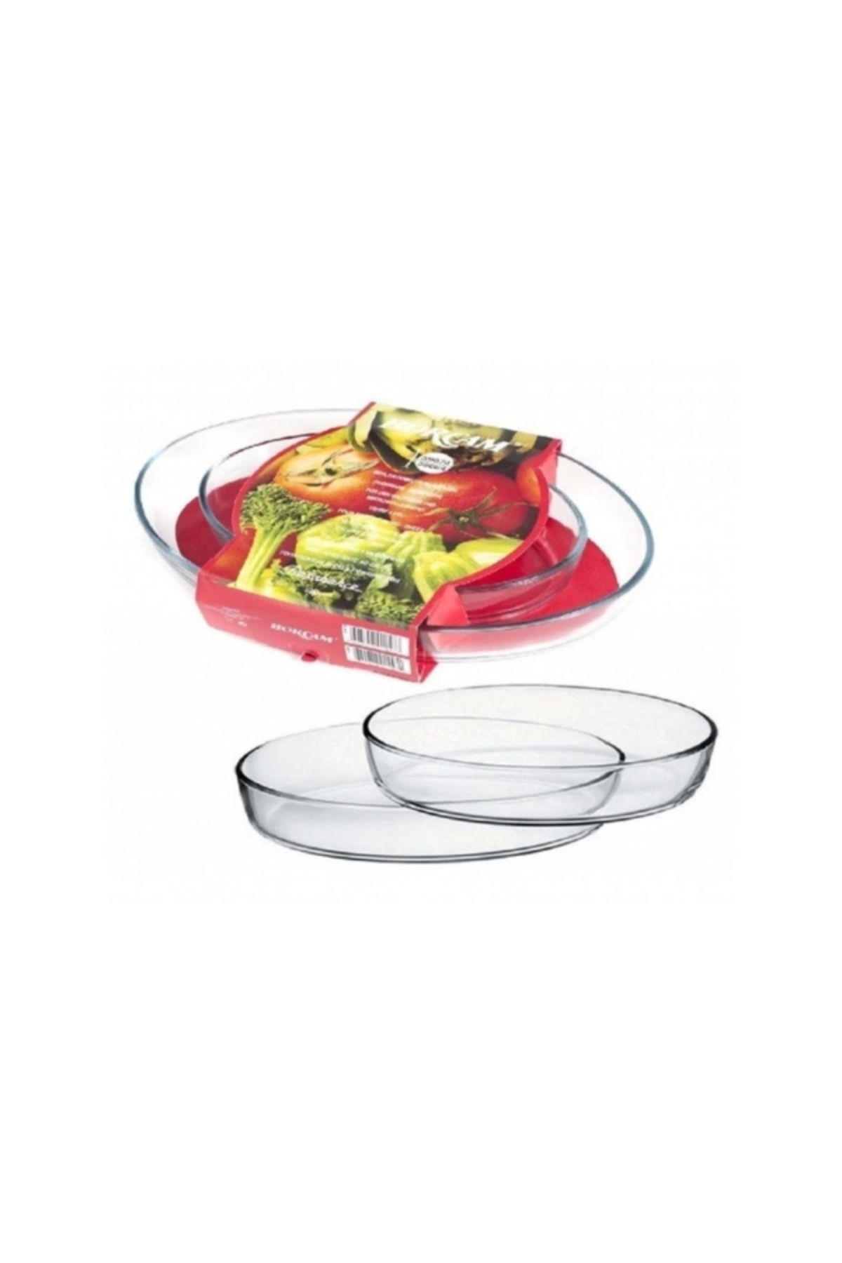 Paşabahçe-159033   Pasabahce 2-Piece Oval Pyrex, Oval Pyrex Tray 3