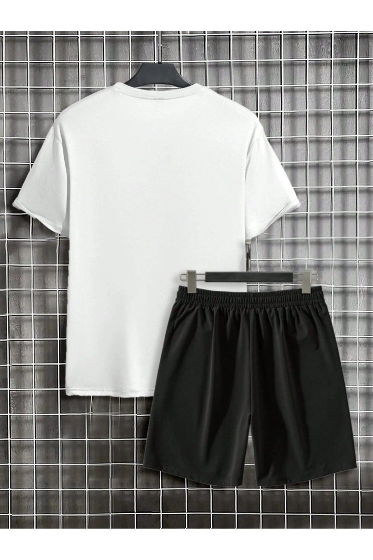 macklin-Design Printed Oversize Tshirt and Shorts 2-Piece Bottom Top Set 3
