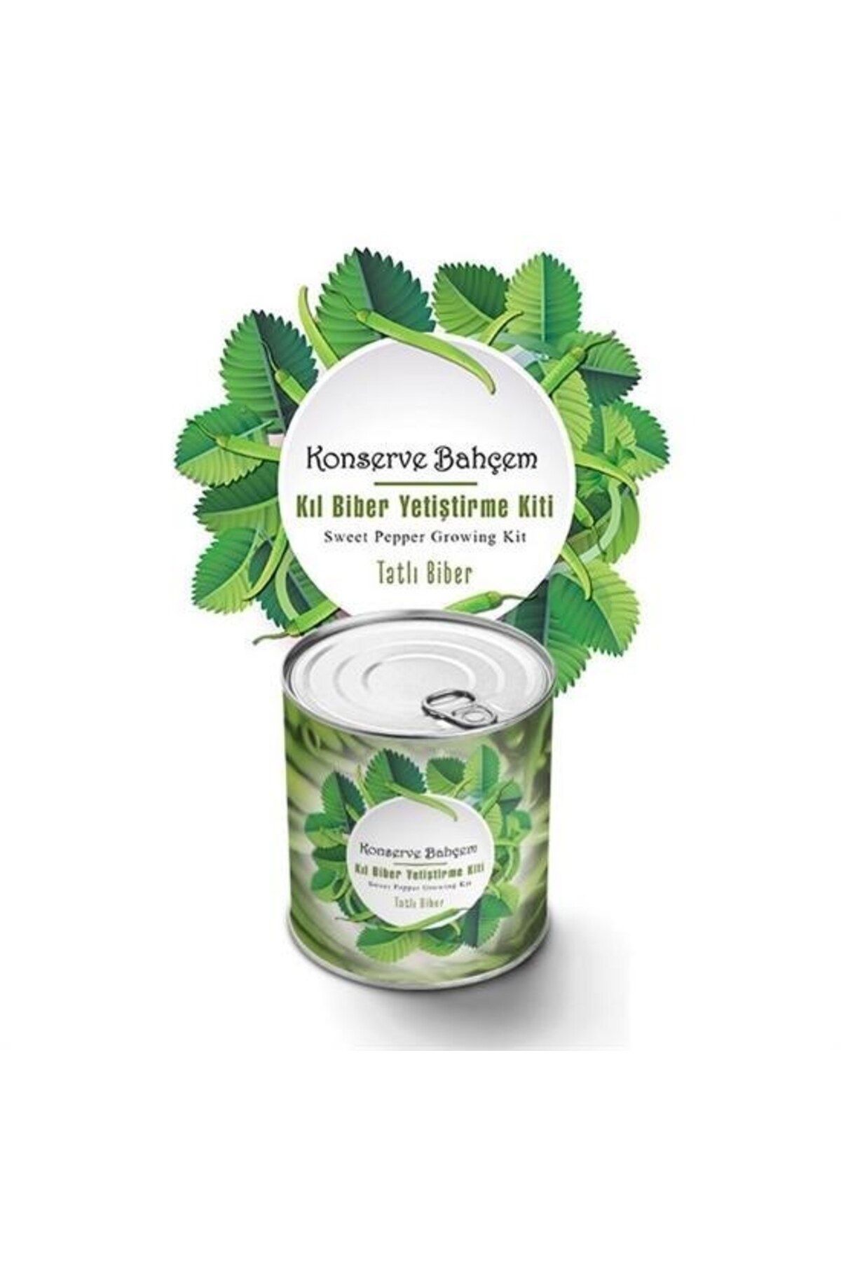 Allproduct ® Konserve Bahçem Evde Konservede Tatlı Sivri Biber Yetiştirme Kiti