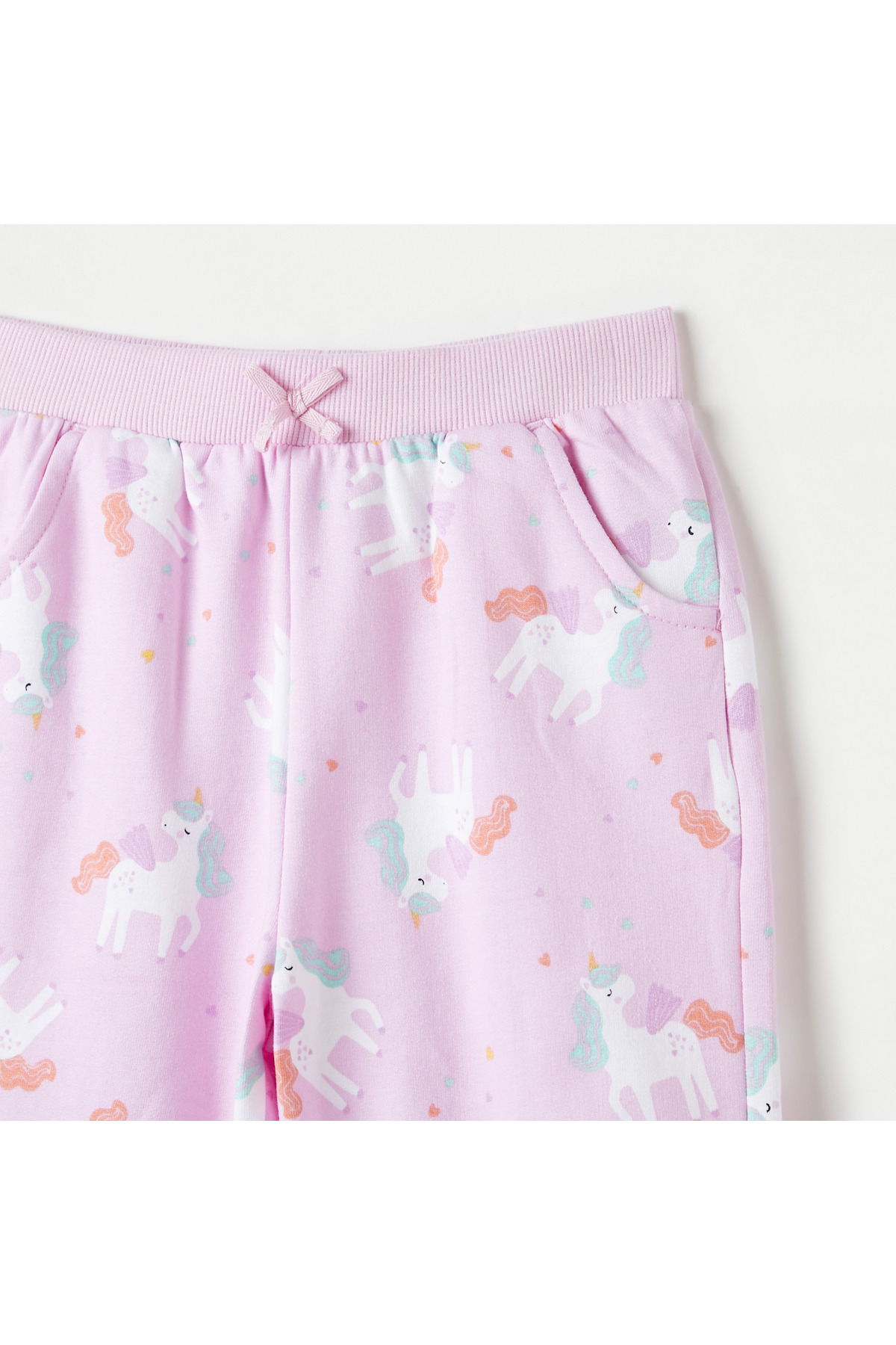 Juniors-All-Over Unicorn Print Joggers with Elasticated Waist and Pockets 3