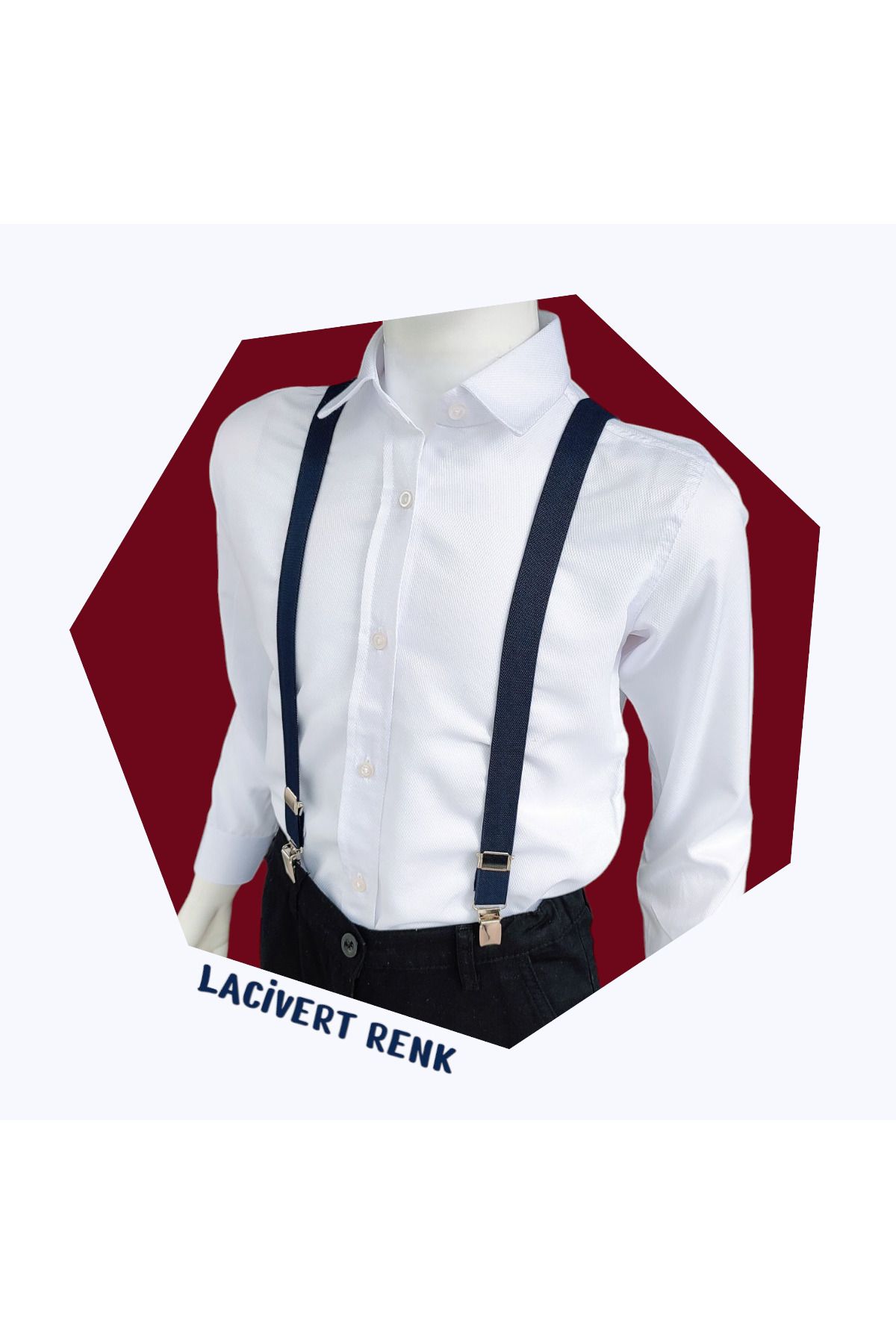 Algitsin O L A-Children's Pants Belt Bow Tie Set 2