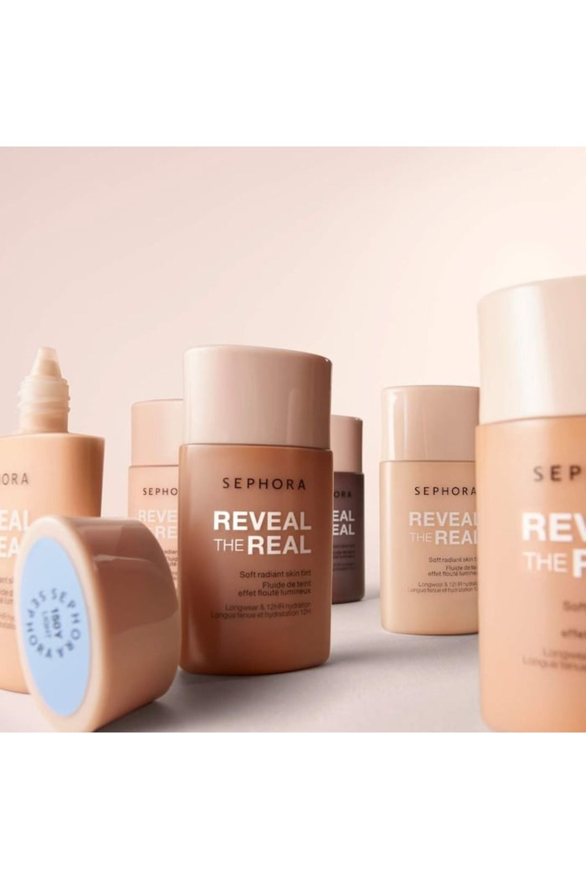 SEPHORA-Reveal The Real 12HR Soft Radiant Skin Tint Lightweight, Buildable Coverage Foundation 180 P 30ML 8