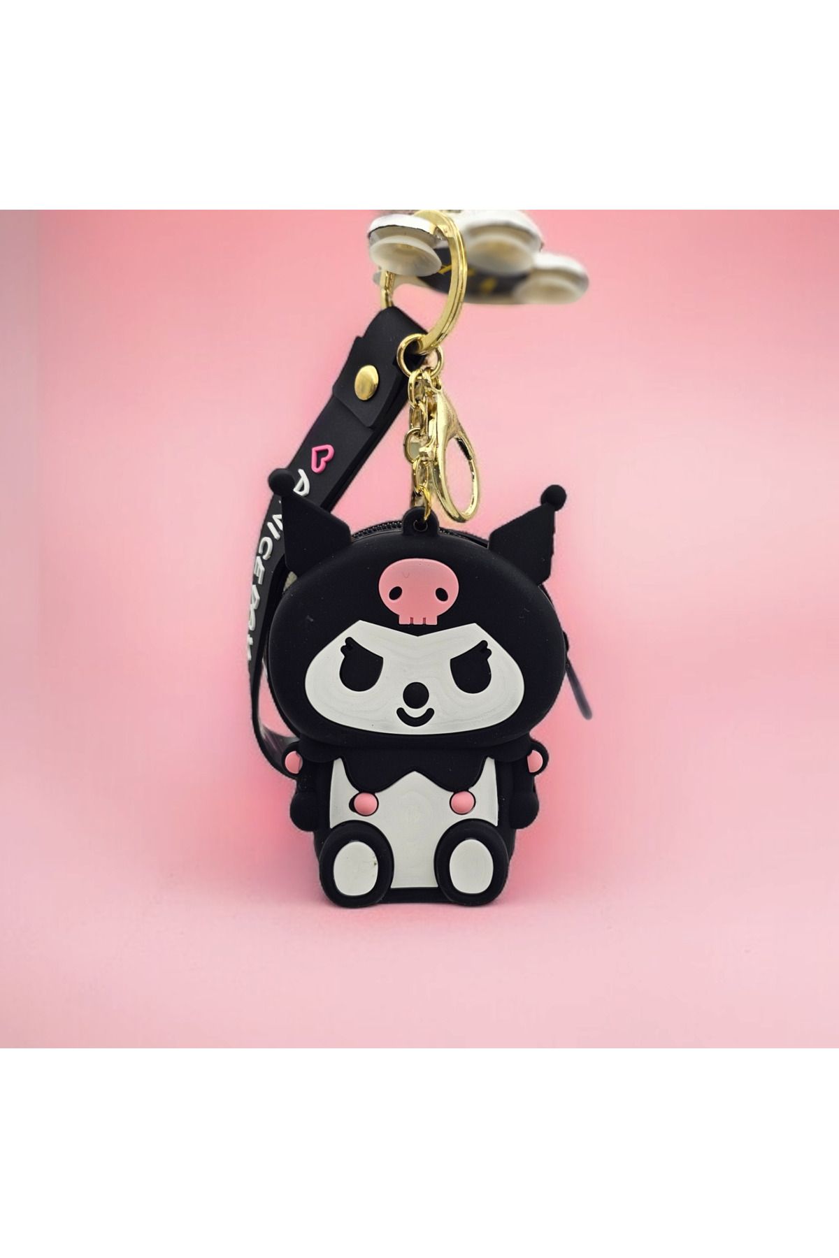Meyra Accessories Sanrio kawai cüzdan mini silikon yumuşak fermuarlı cüzdanlı anahtarlık peluş oyuncak