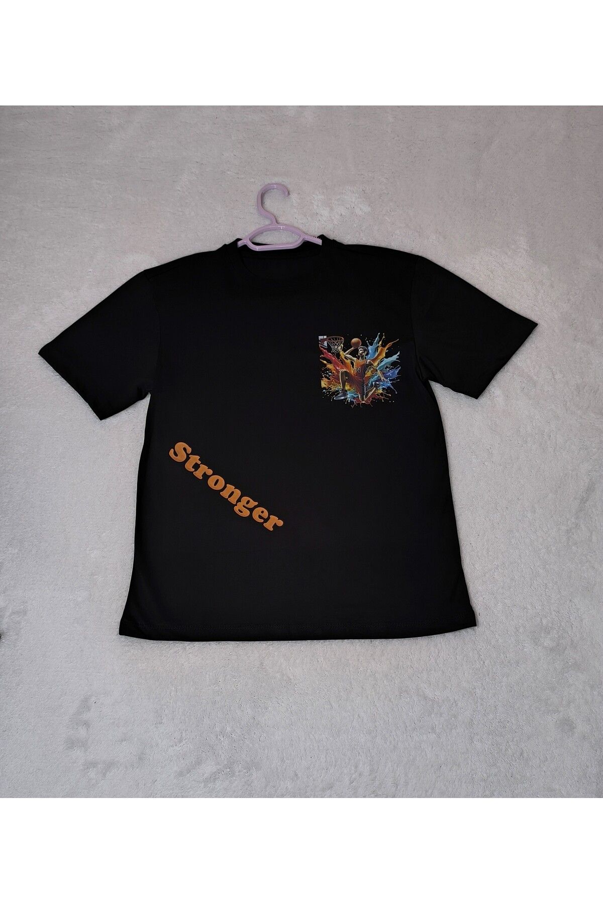 Pidal Basketbol Baskılı Unisex Çocuk Tişörtü