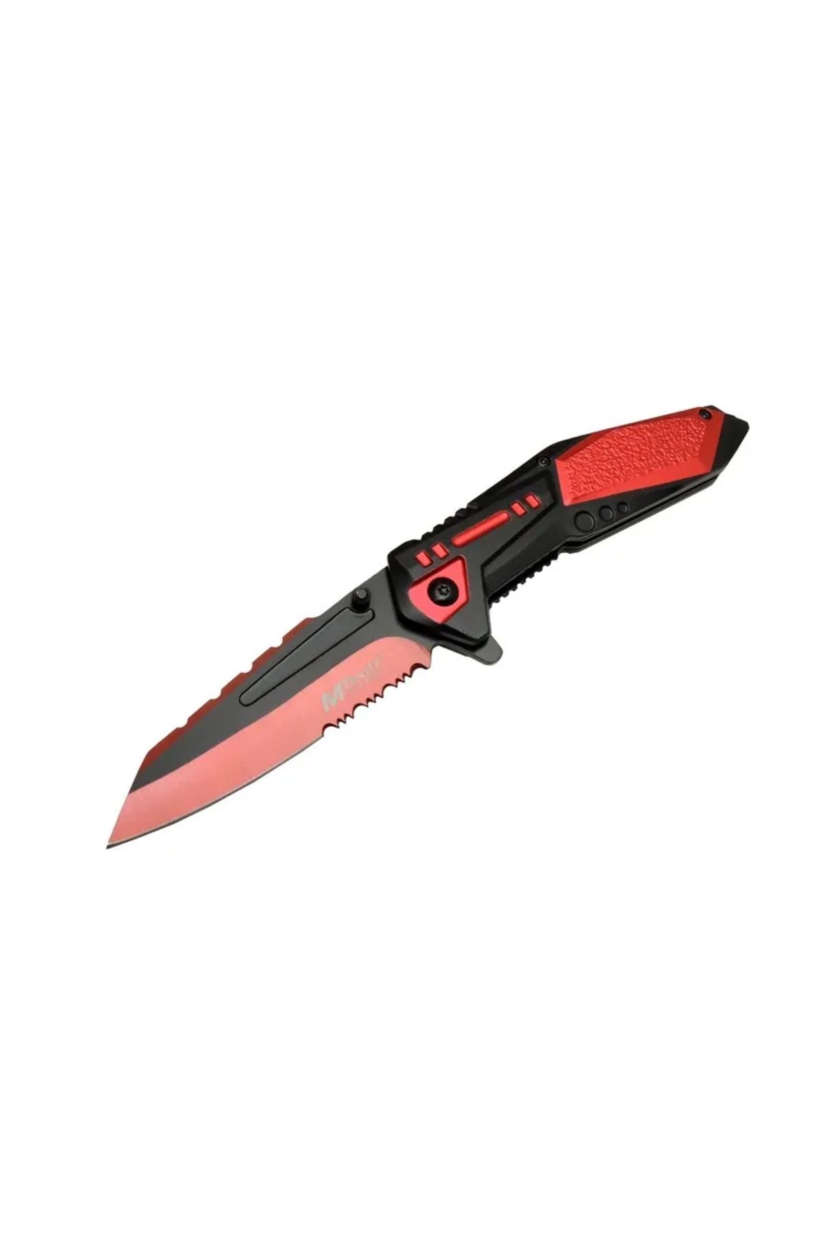 Serero 4173 Kırmızı Kamp 21Cm - Yarı Otomatik, Kemerlikli, Testere Detaylı