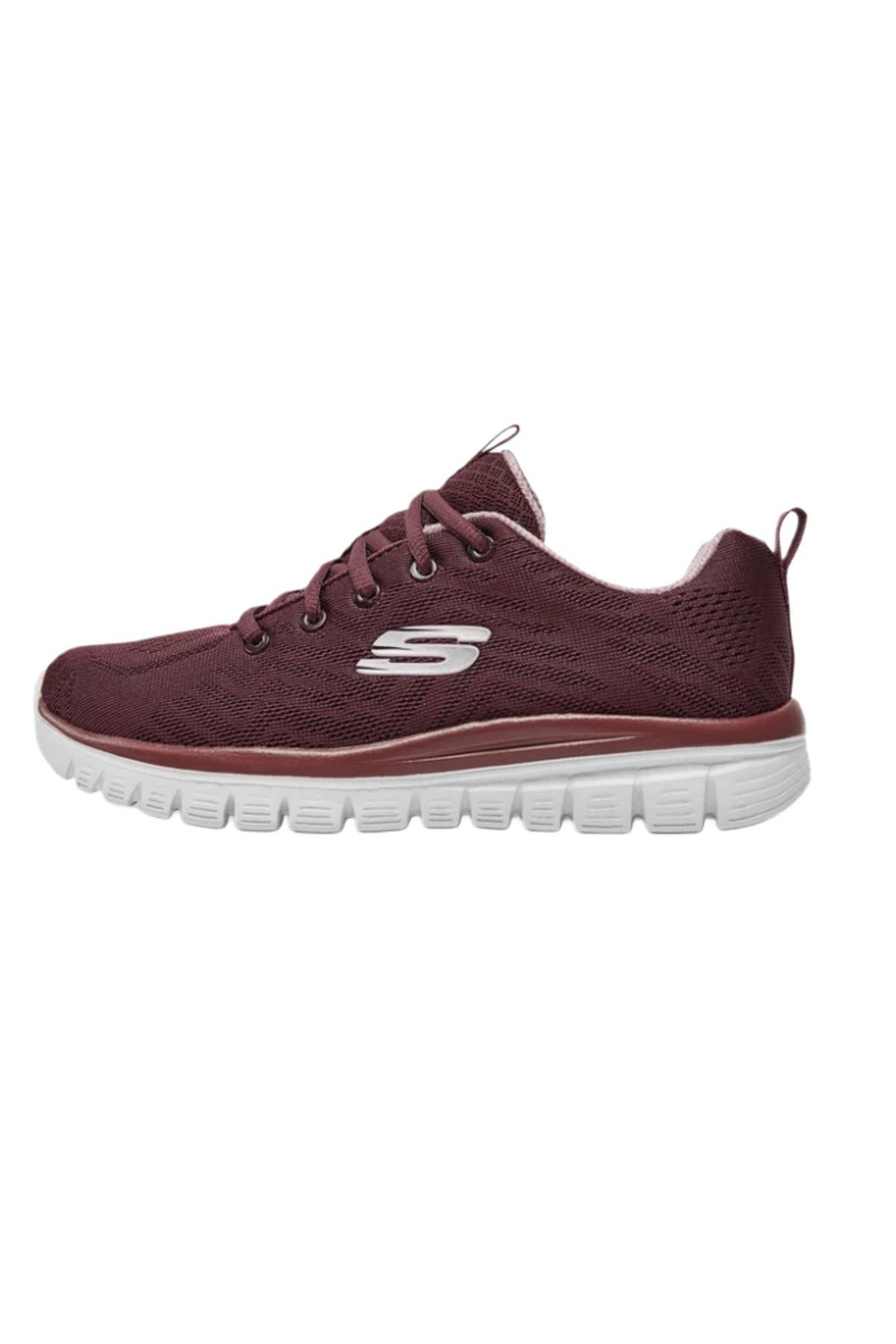 SKECHERS-SKECHERS GRACEFUL GET CONNECTED women's sneakers burgundy 3